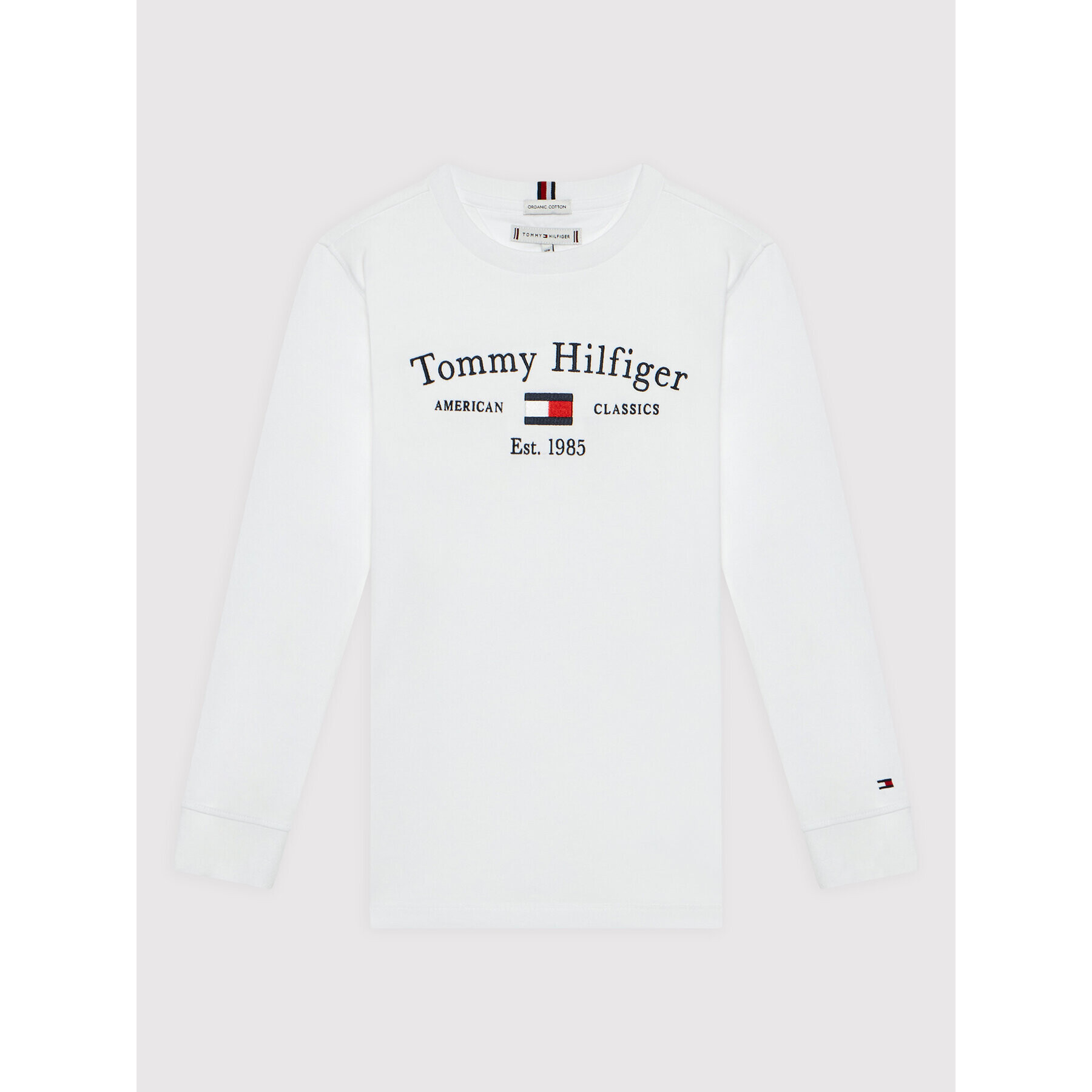 Tommy Hilfiger Блуза Th Artwork KS0KS00203 D Бял Regular Fit - Pepit.bg