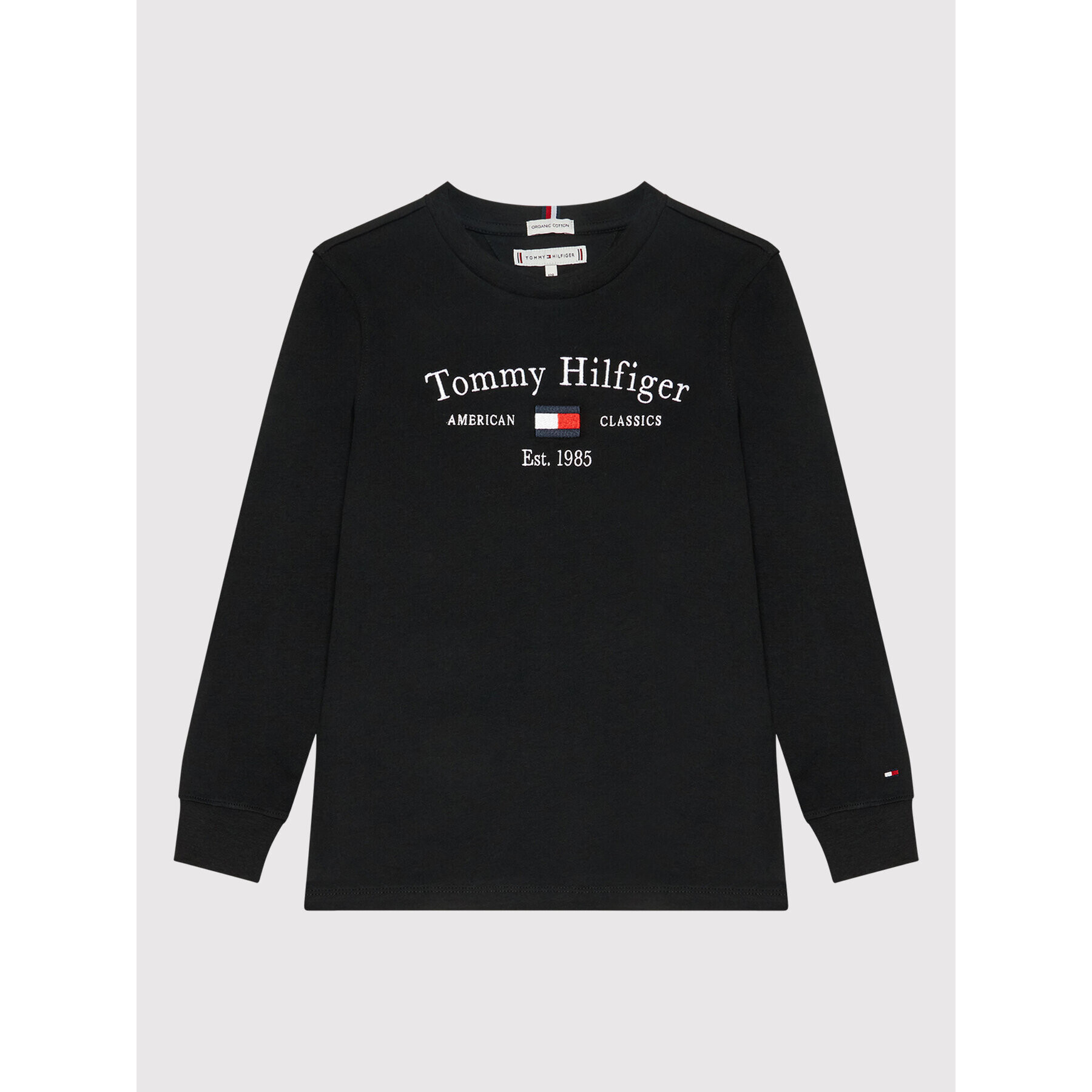 Tommy Hilfiger Блуза Th Artwork KS0KS00203 D Черен Regular Fit - Pepit.bg