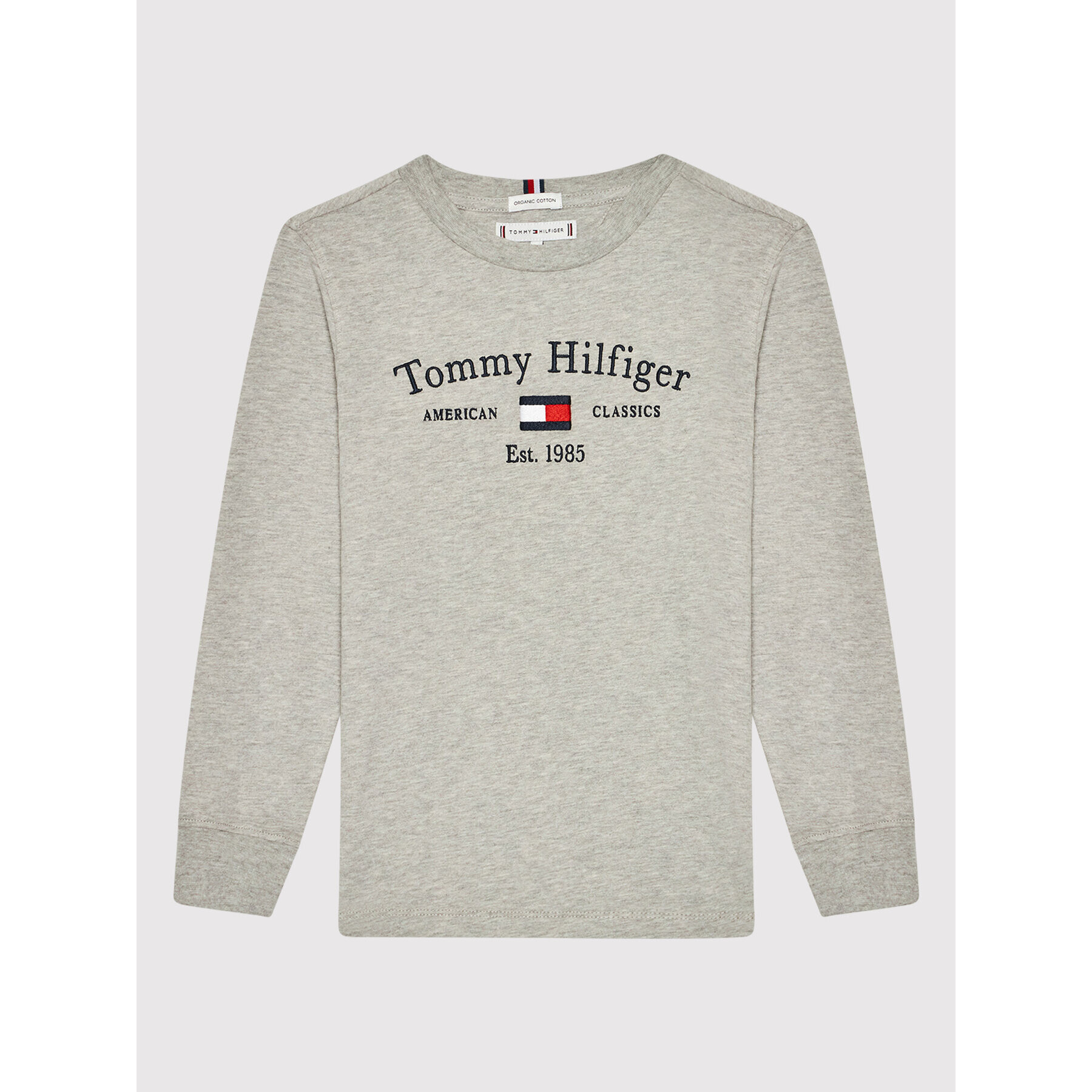 Tommy Hilfiger Блуза Th Artwork KS0KS00203 D Сив Regular Fit - Pepit.bg