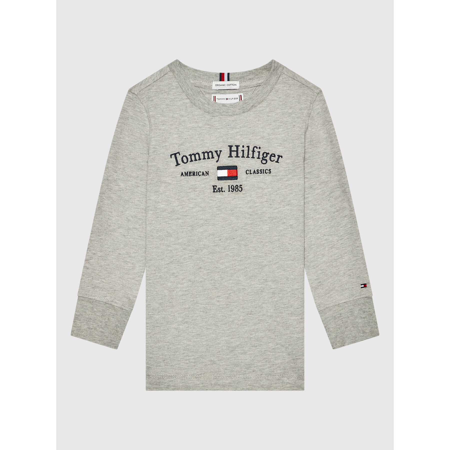 Tommy Hilfiger Блуза Th Artwork KS0KS00203 M Сив Regular Fit - Pepit.bg
