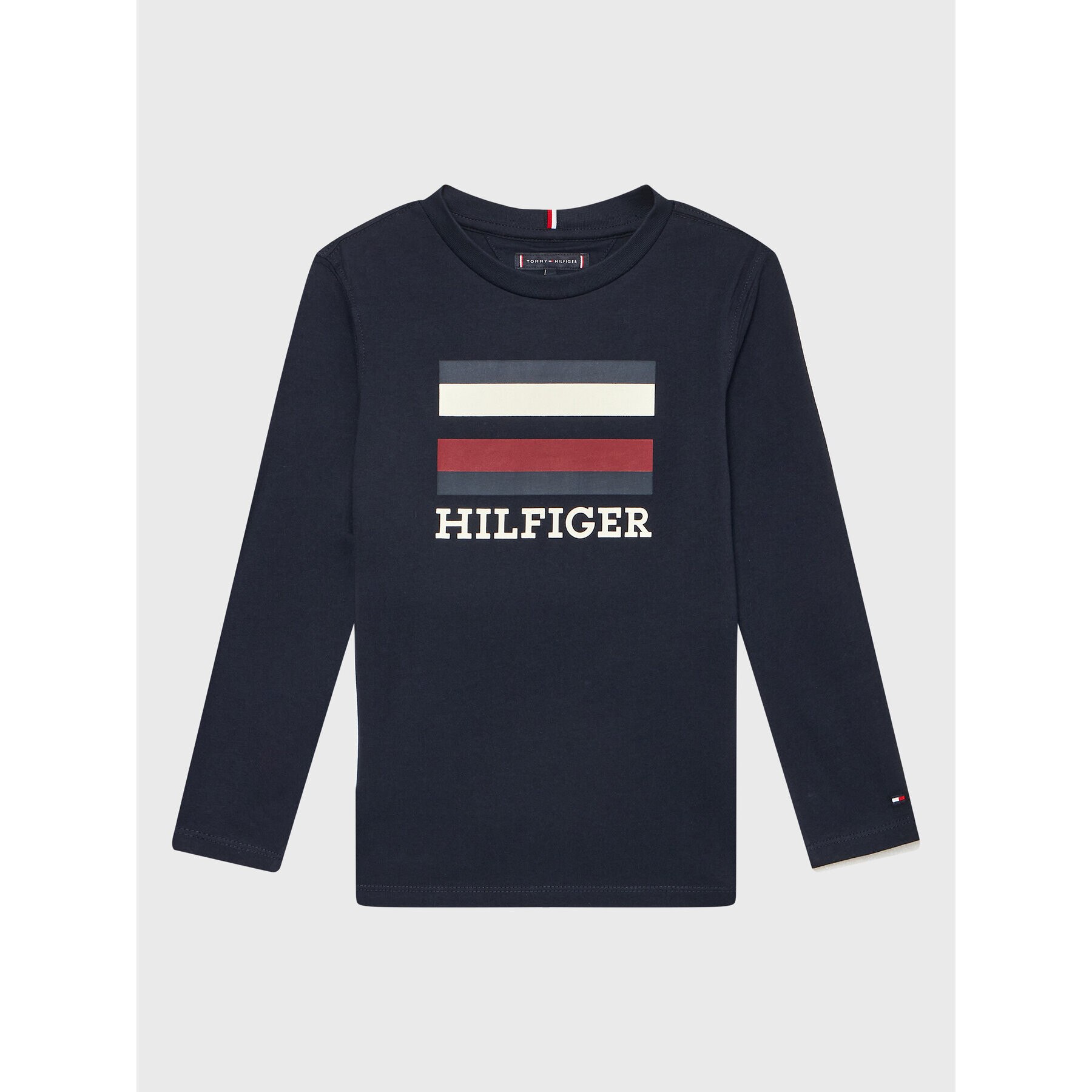 Tommy Hilfiger Блуза Th Logo KB0KB08331 D Тъмносин Regular Fit - Pepit.bg