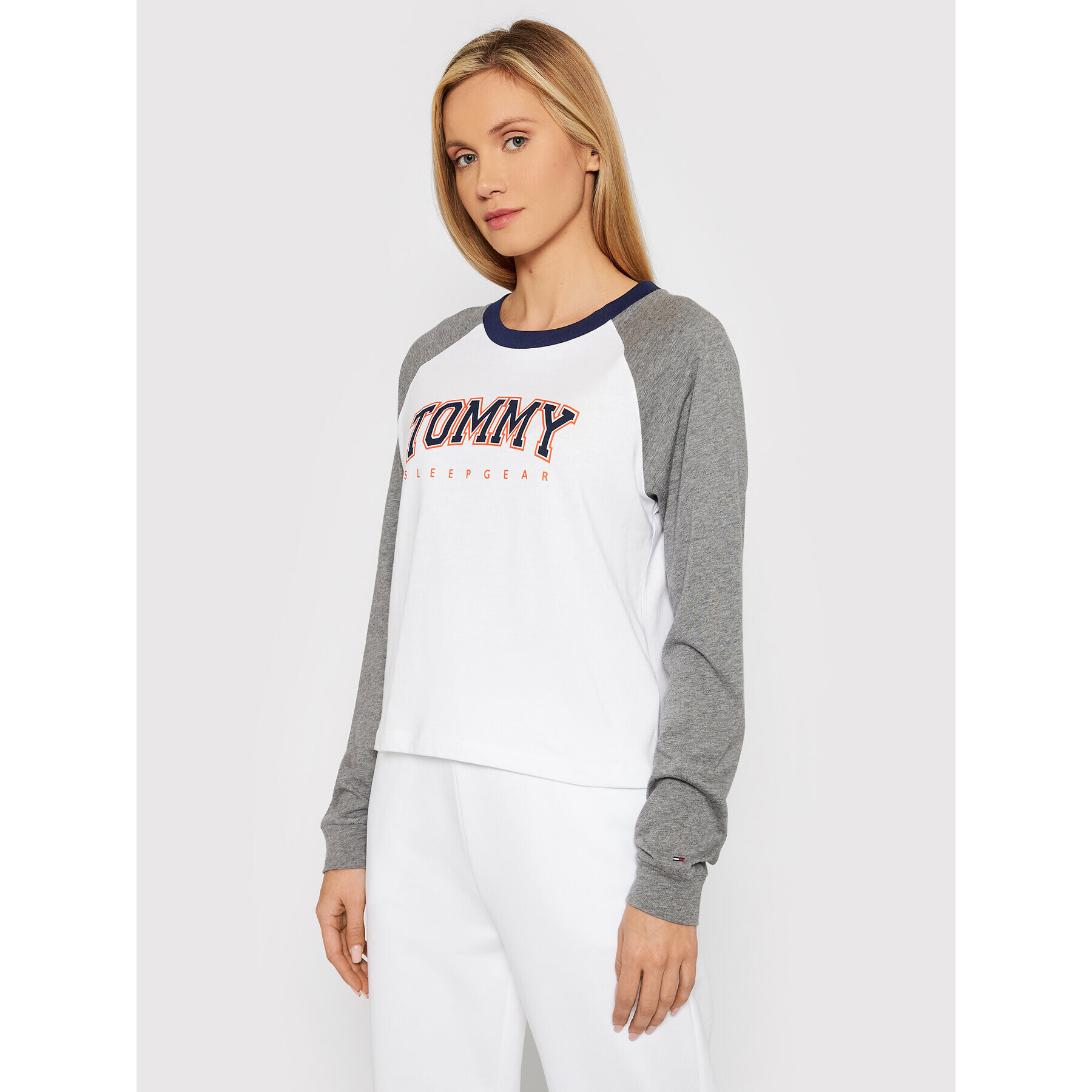 Tommy Hilfiger Блуза UW0UW03211 Бял Regular Fit - Pepit.bg