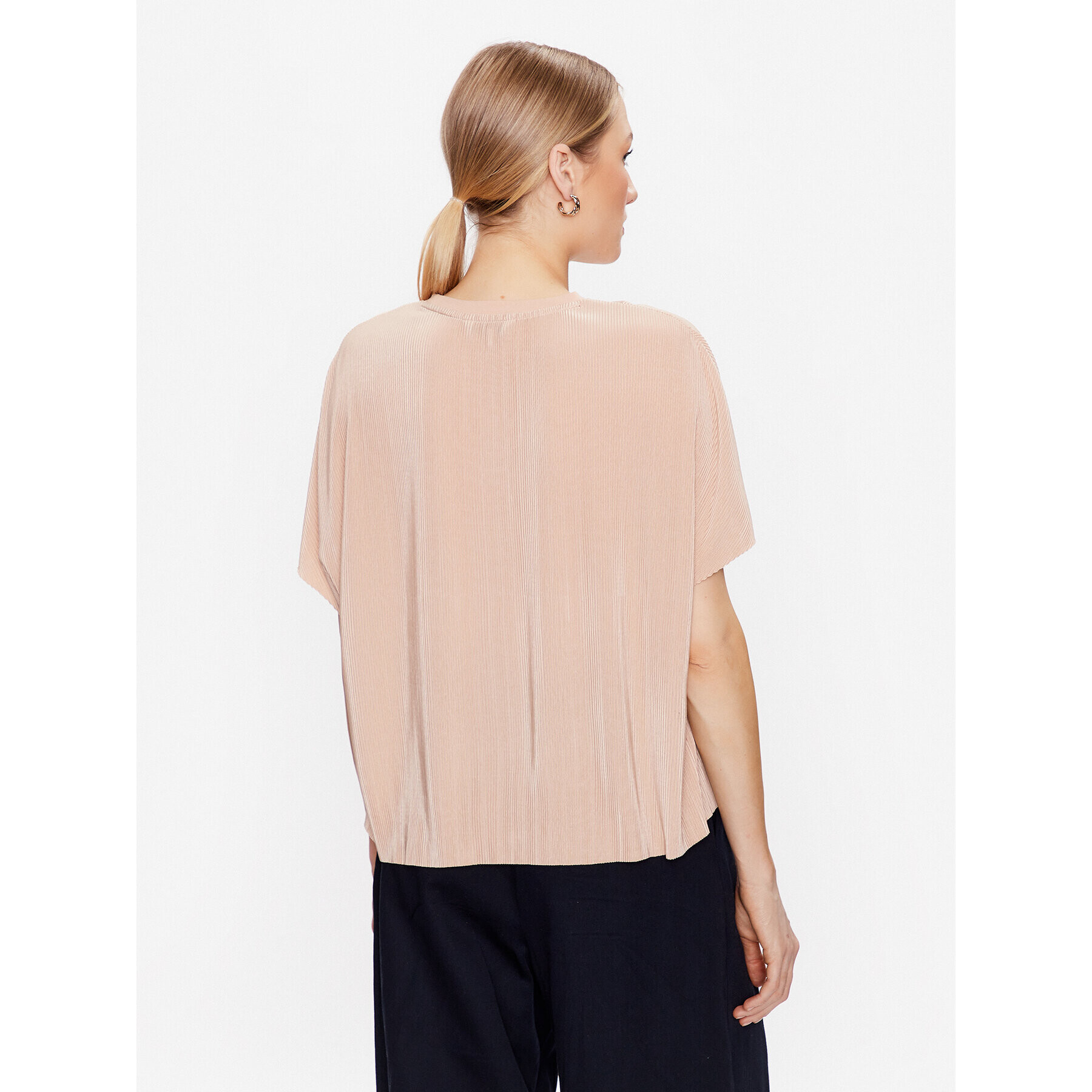 Tommy Hilfiger Блуза UW0UW04516 Бежов Relaxed Fit - Pepit.bg