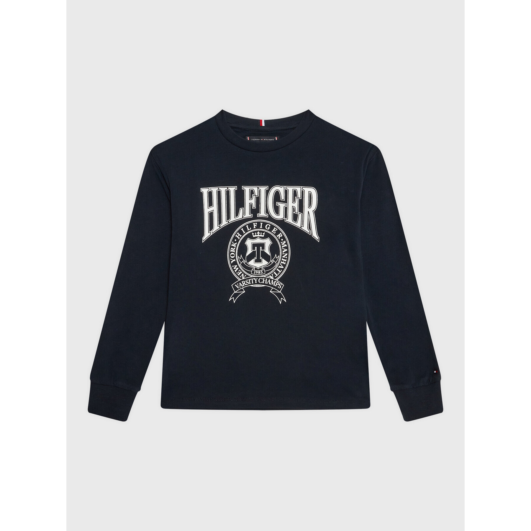 Tommy Hilfiger Блуза Varsity KB0KB08024 D Тъмносин Regular Fit - Pepit.bg