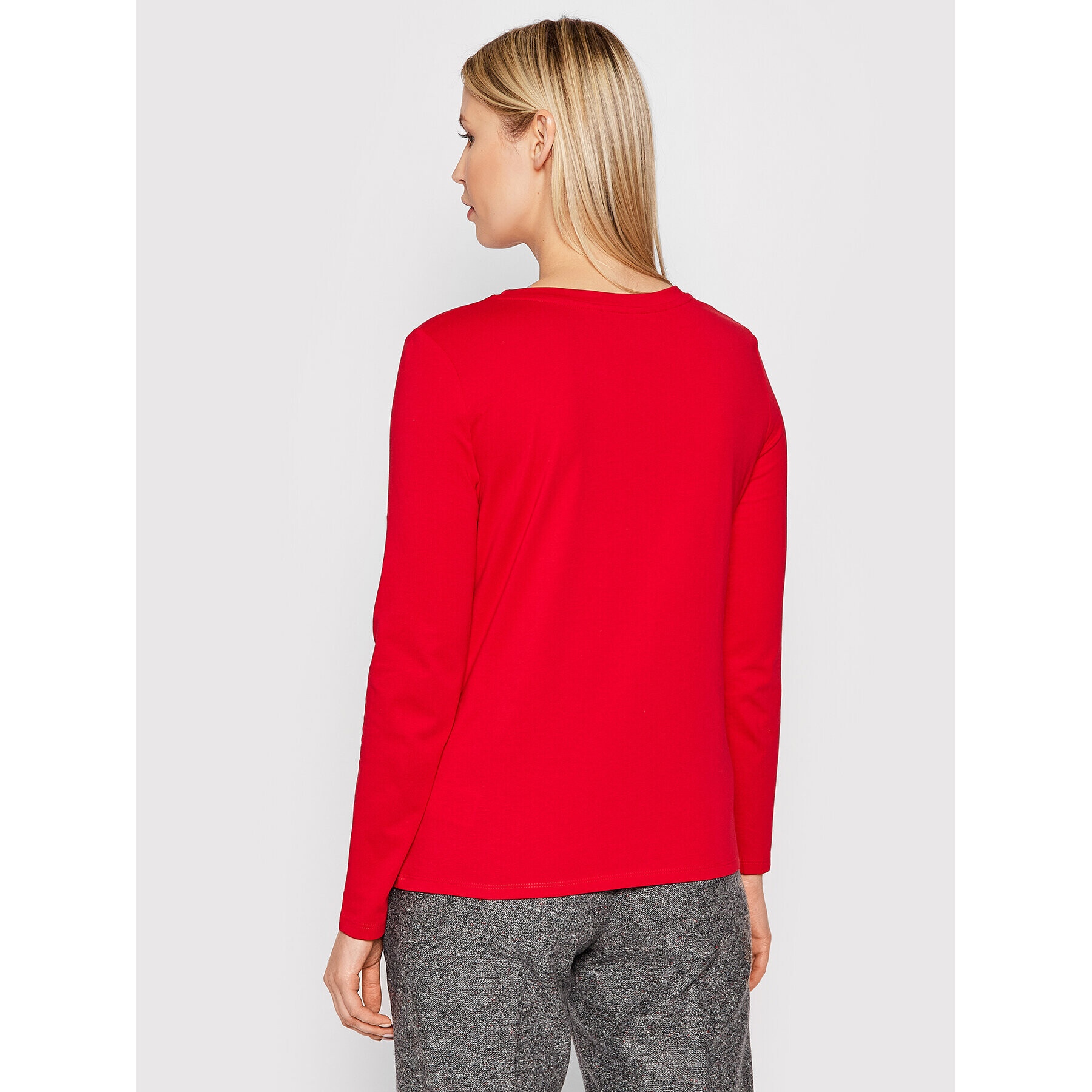 Tommy Hilfiger Блуза WW0WW30720 Червен Regular Fit - Pepit.bg