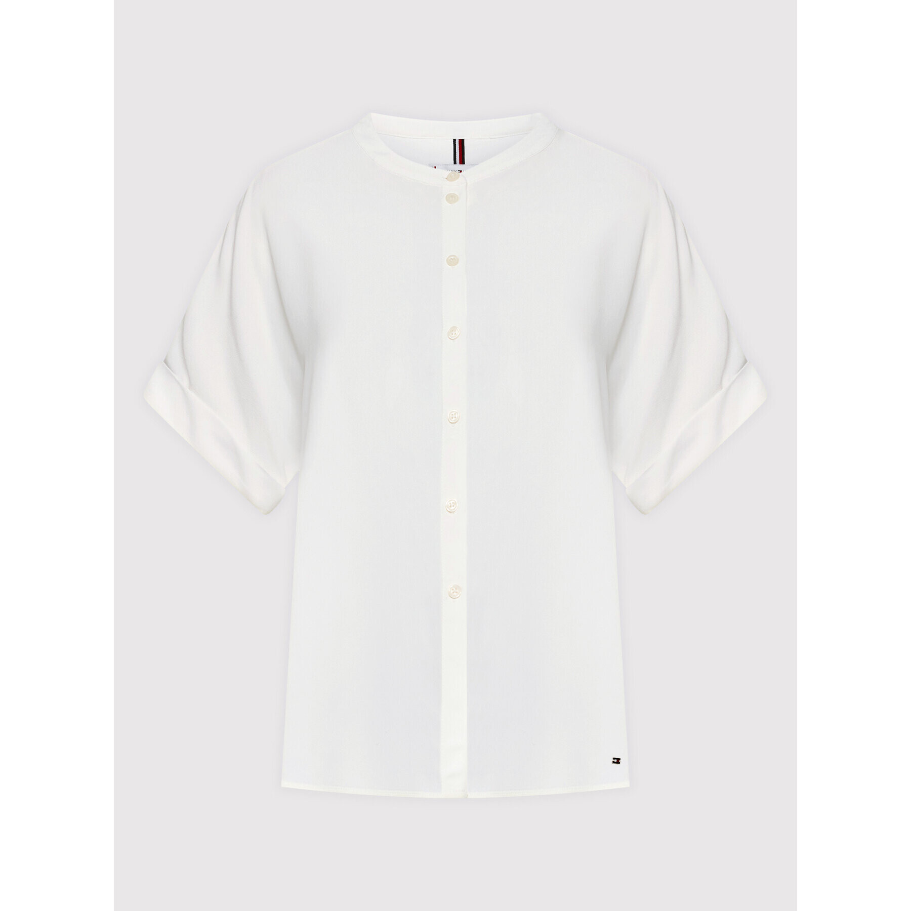 Tommy Hilfiger Блуза WW0WW33463 Бял Relaxed Fit - Pepit.bg