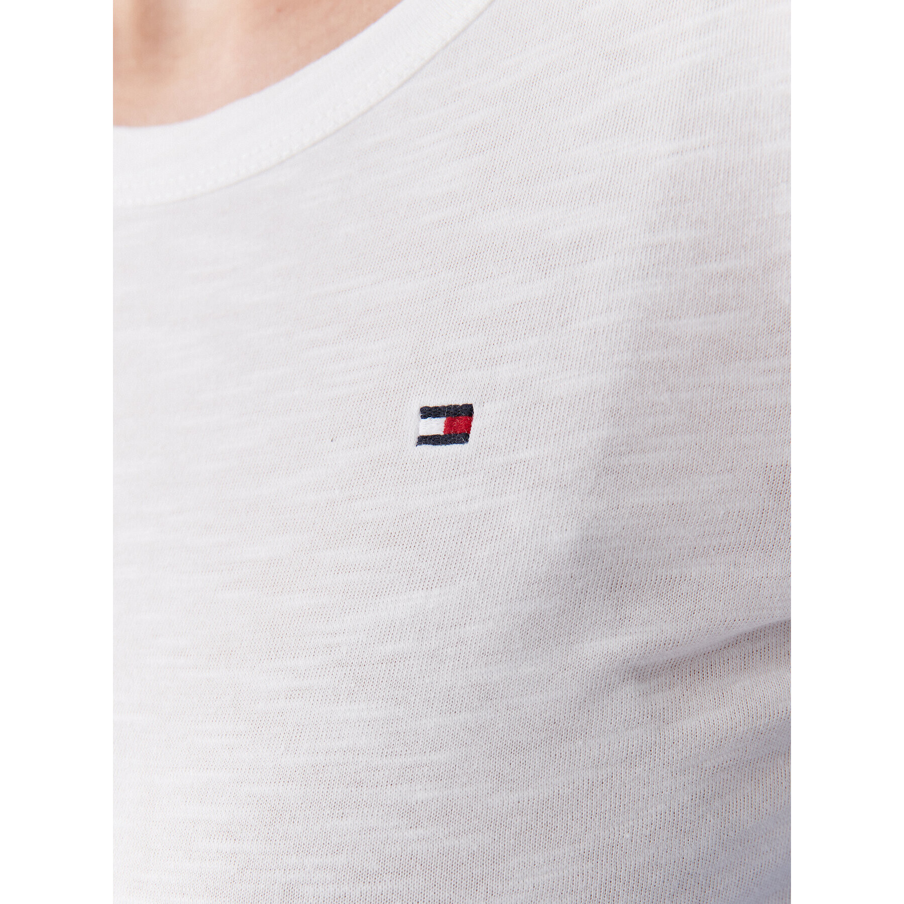Tommy Hilfiger Блуза WW0WW37861 Екрю Slim Fit - Pepit.bg