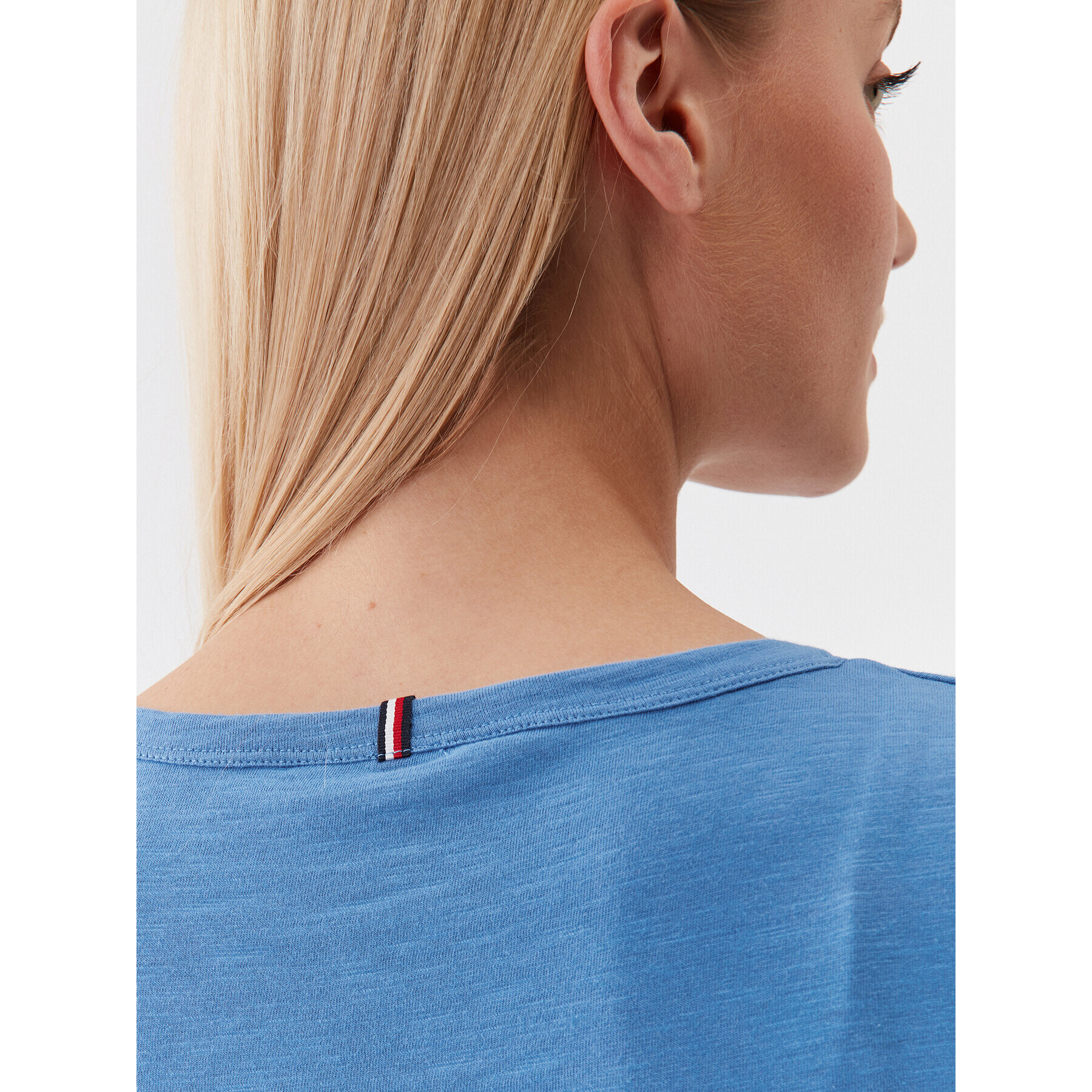 Tommy Hilfiger Блуза WW0WW37861 Син Slim Fit - Pepit.bg