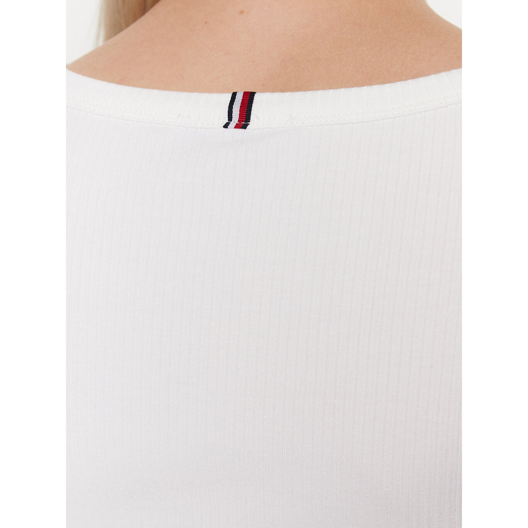 Tommy Hilfiger Блуза WW0WW38869 Бял Slim Fit - Pepit.bg