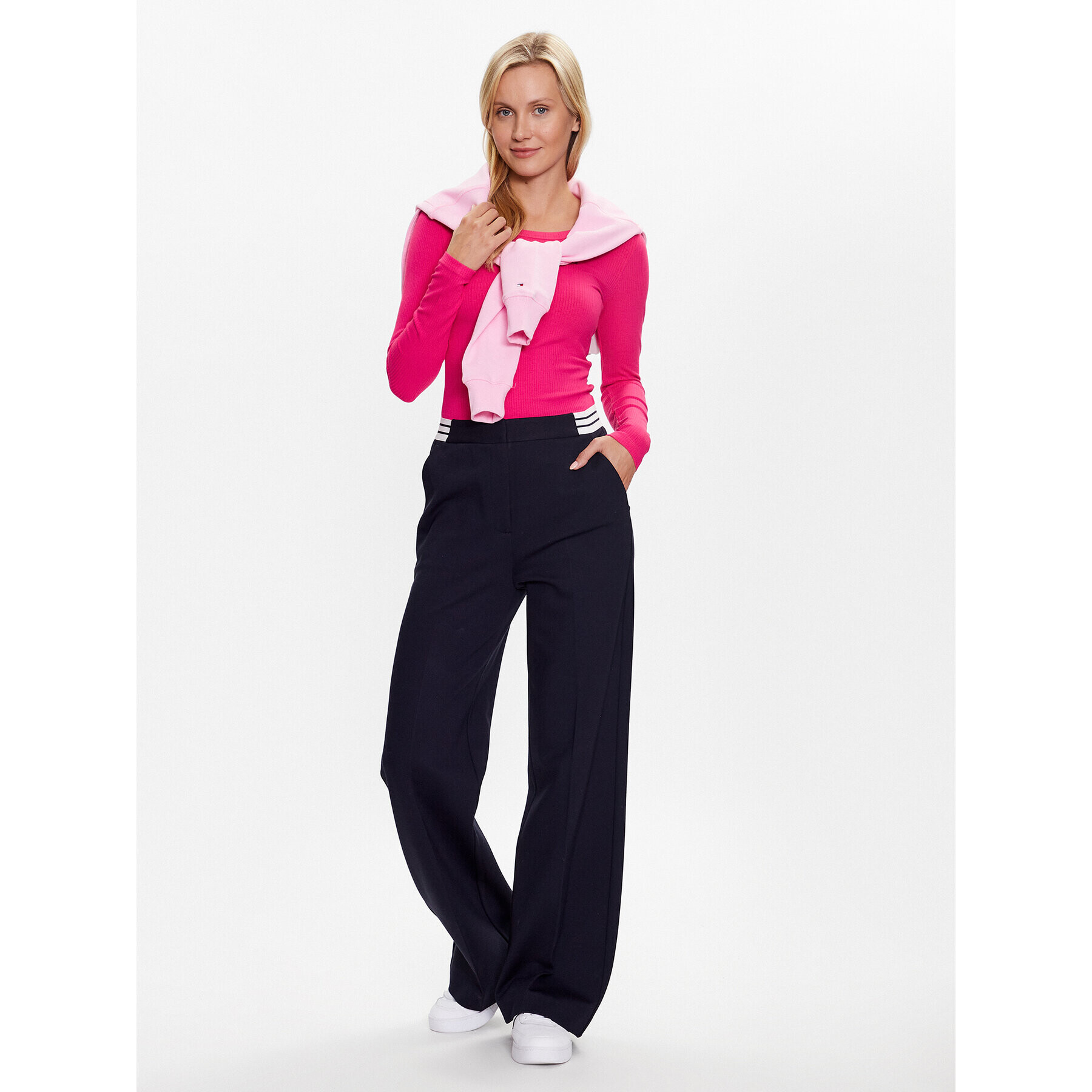Tommy Hilfiger Блуза WW0WW38869 Розов Slim Fit - Pepit.bg