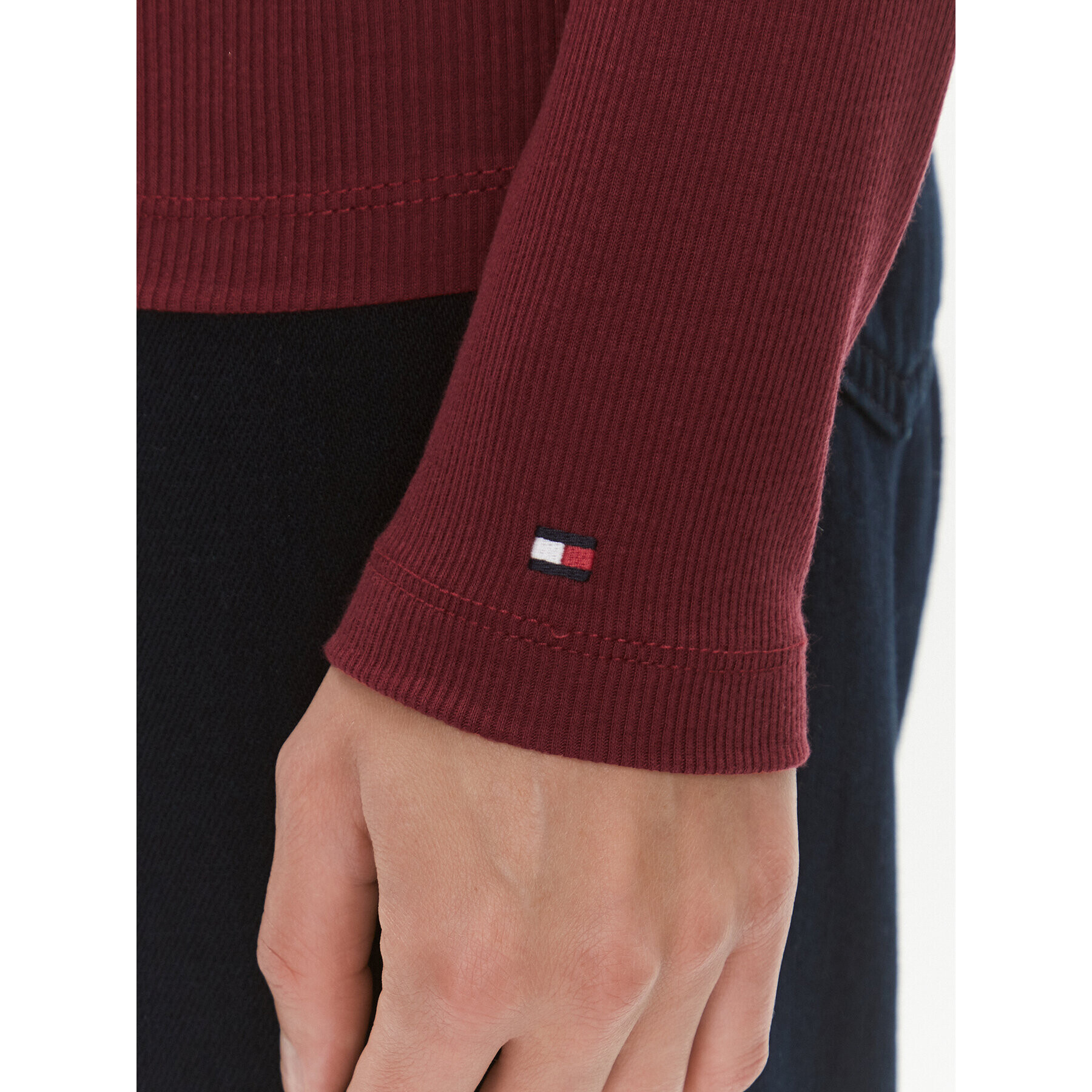 Tommy Hilfiger Блуза WW0WW39788 Червен Slim Fit - Pepit.bg