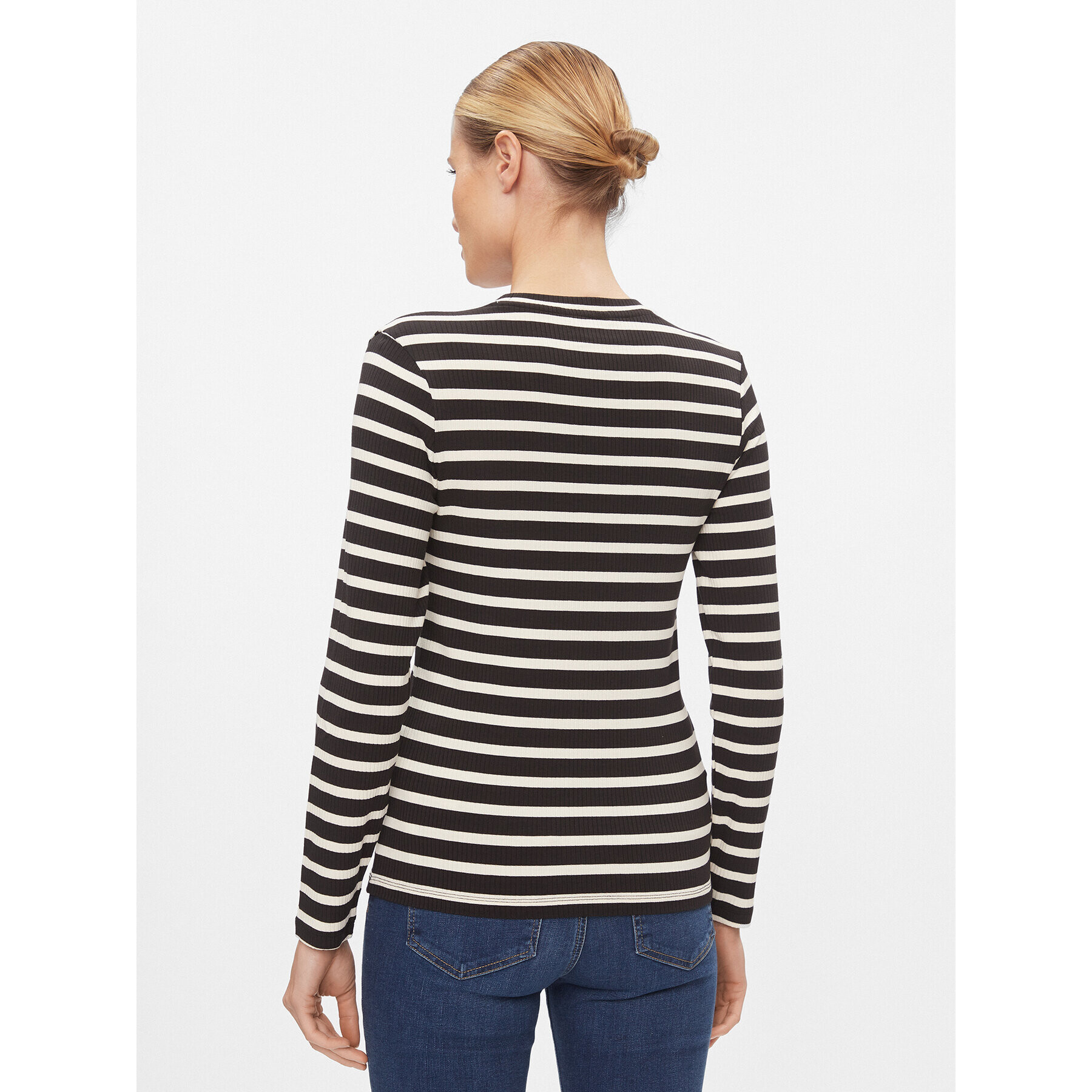 Tommy Hilfiger Блуза WW0WW40592 Черен Slim Fit - Pepit.bg