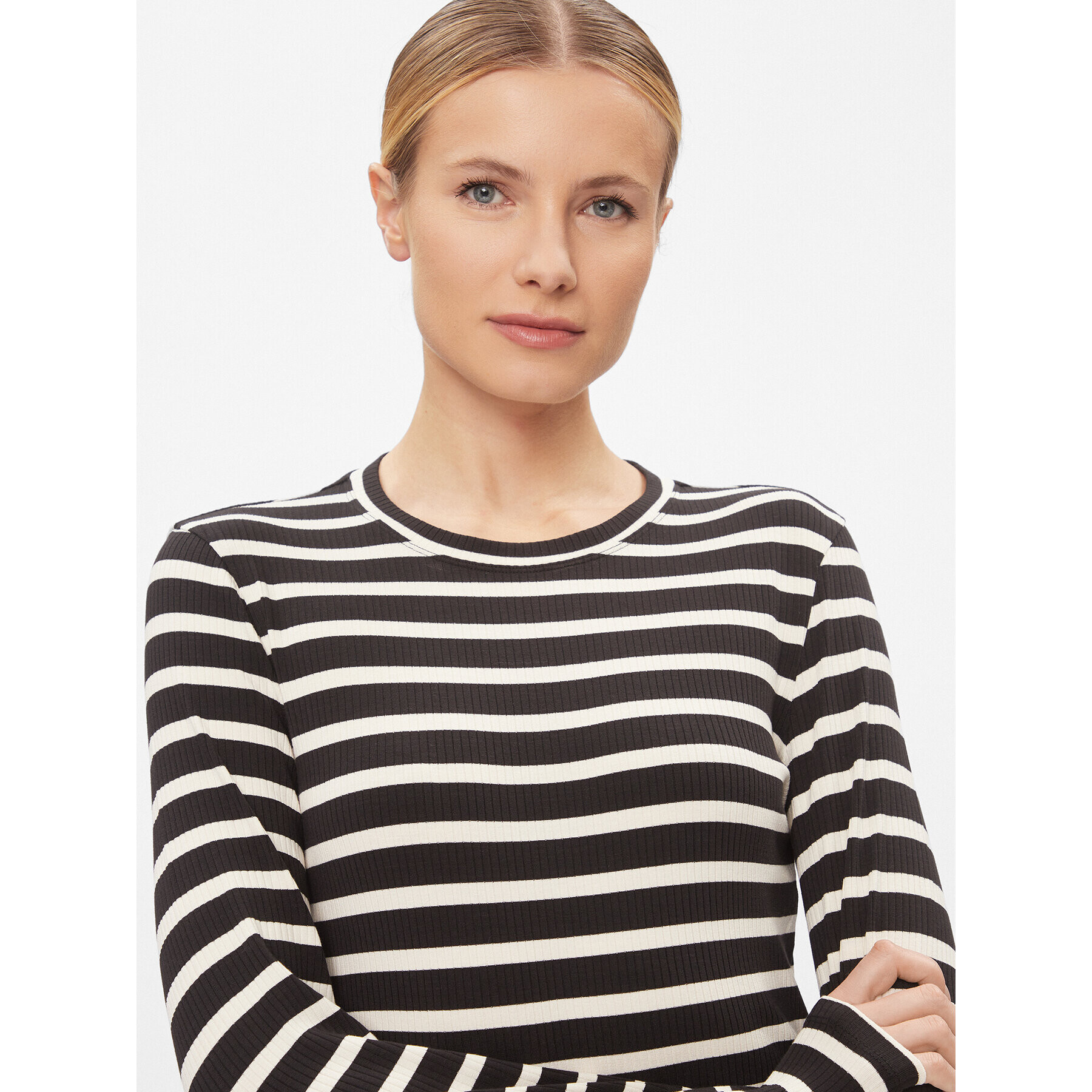 Tommy Hilfiger Блуза WW0WW40592 Черен Slim Fit - Pepit.bg