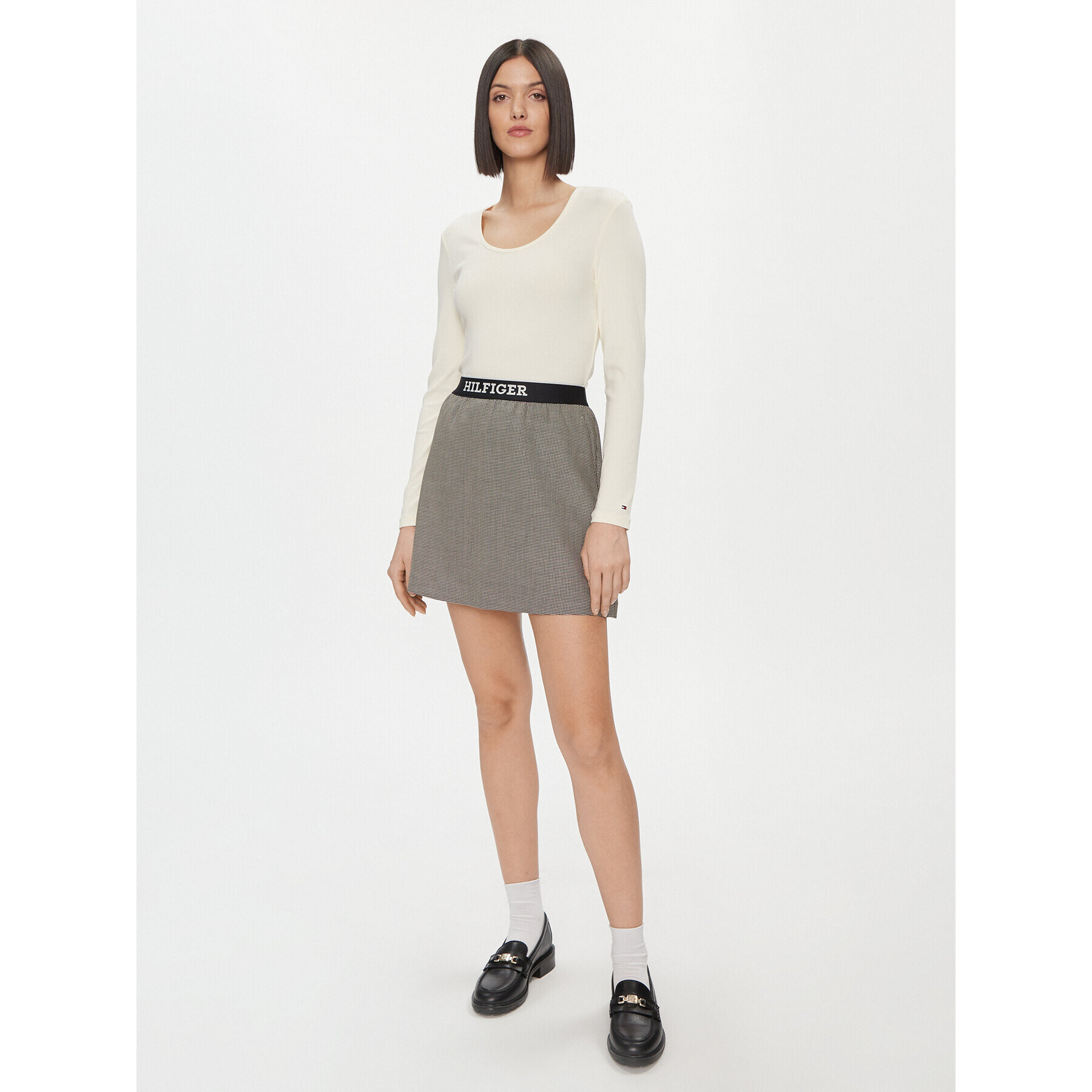 Tommy Hilfiger Блуза WW0WW41654 Бежов Slim Fit - Pepit.bg