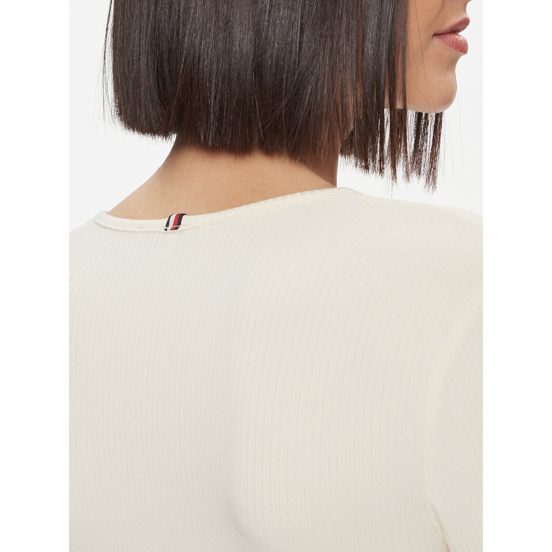 Tommy Hilfiger Блуза WW0WW41654 Бежов Slim Fit - Pepit.bg