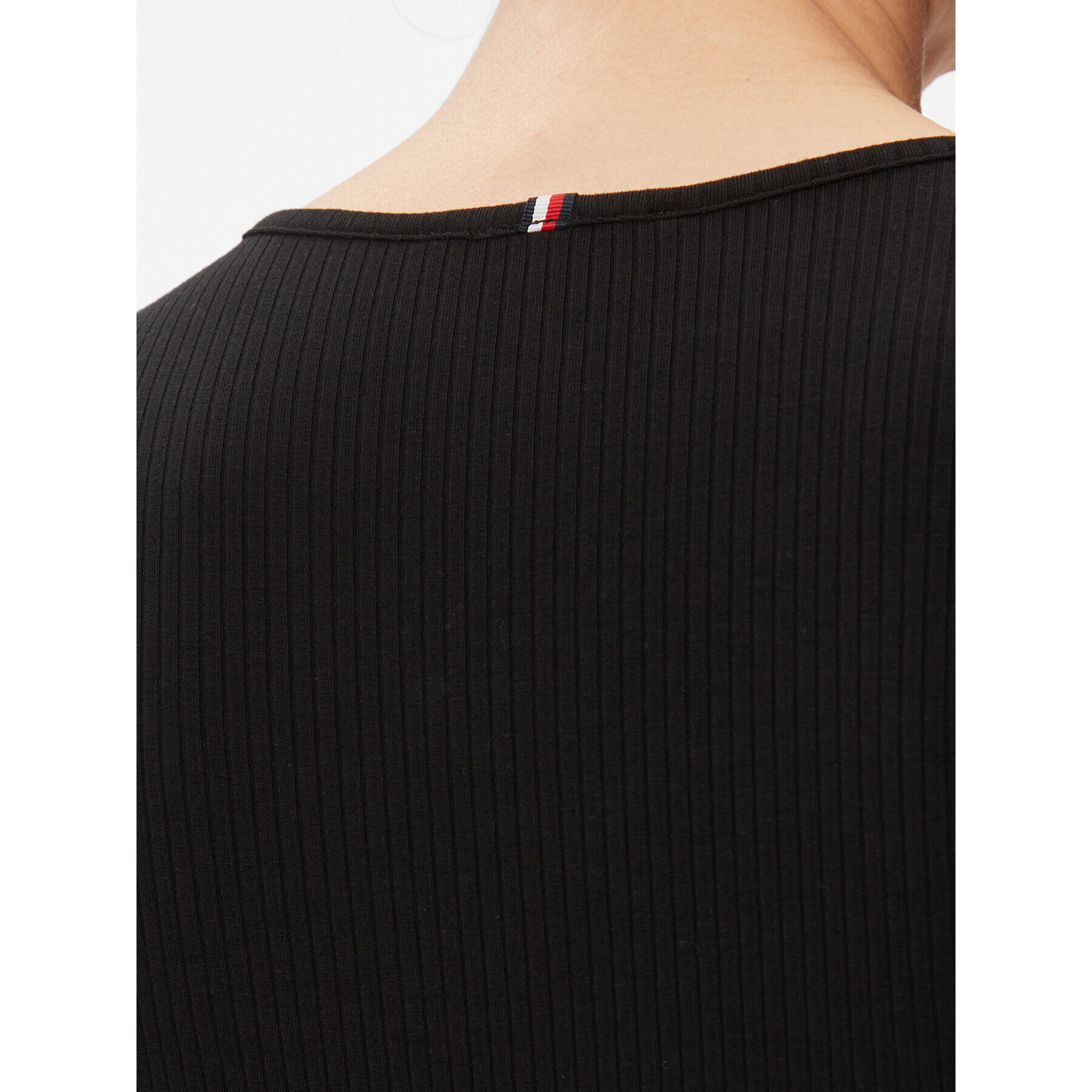 Tommy Hilfiger Блуза WW0WW41654 Черен Slim Fit - Pepit.bg