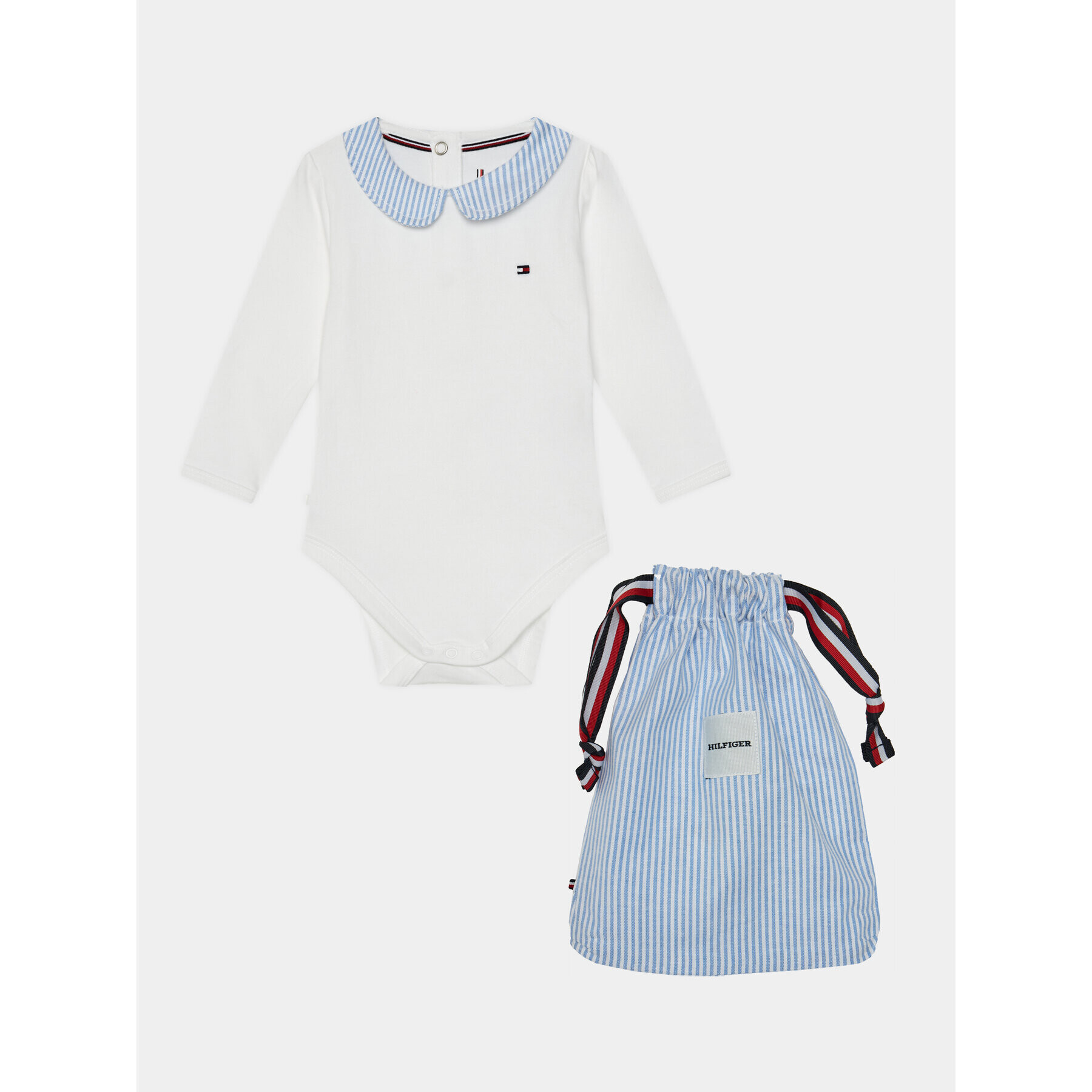 Tommy Hilfiger Боди Baby Ithaca Body Giftbag KN0KN01874 Син Regular Fit - Pepit.bg
