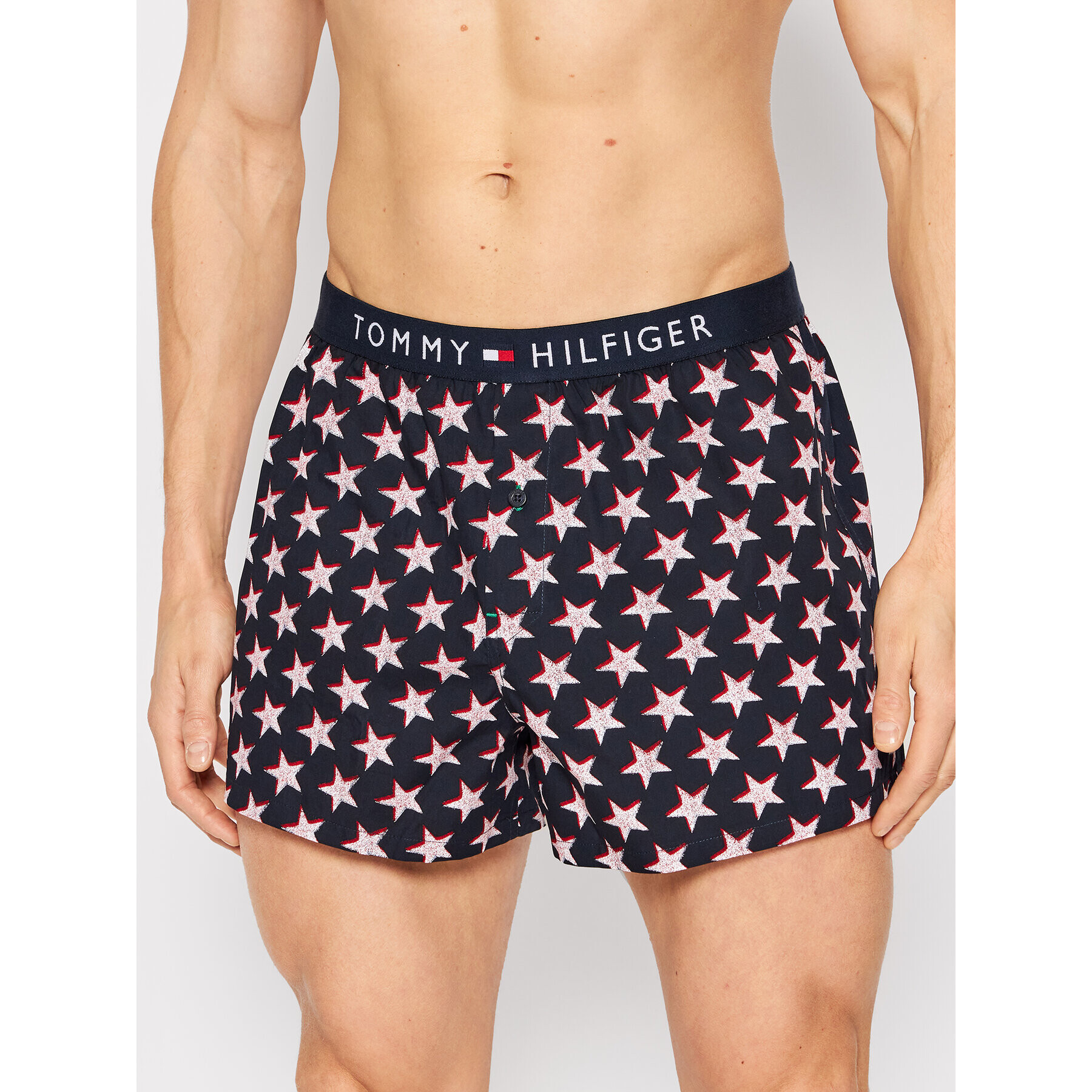 Tommy Hilfiger Боксерки Print UM0UM01827 Тъмносин - Pepit.bg