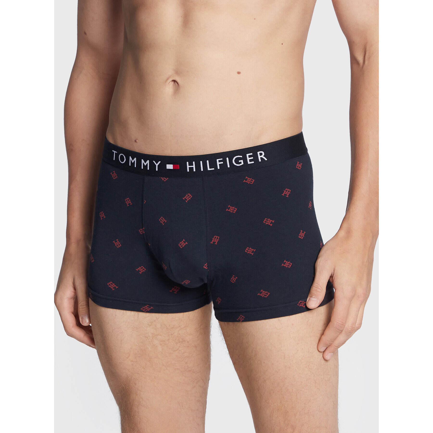 Tommy Hilfiger Боксерки Print UM0UM01831 Тъмносин - Pepit.bg