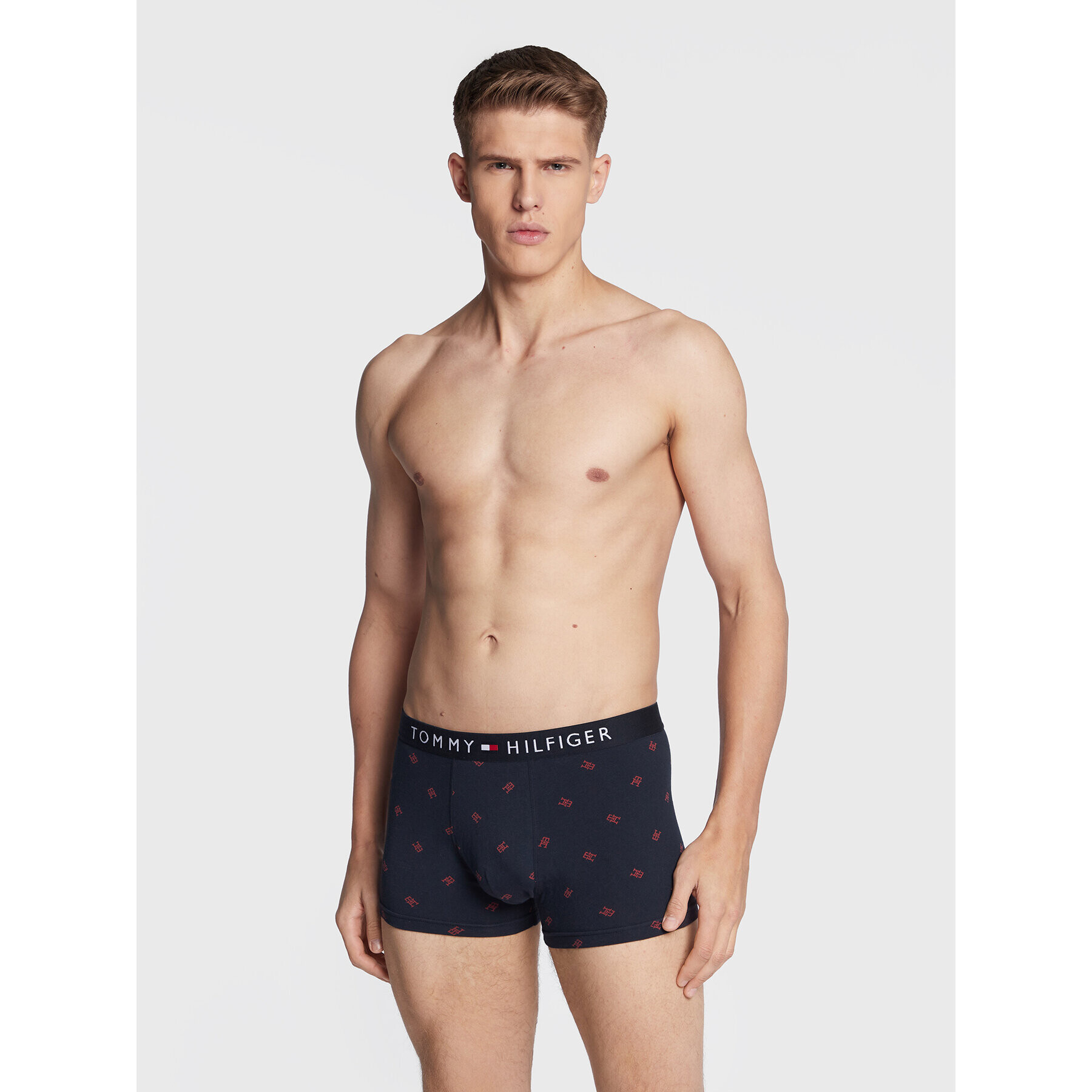 Tommy Hilfiger Боксерки Print UM0UM01831 Тъмносин - Pepit.bg