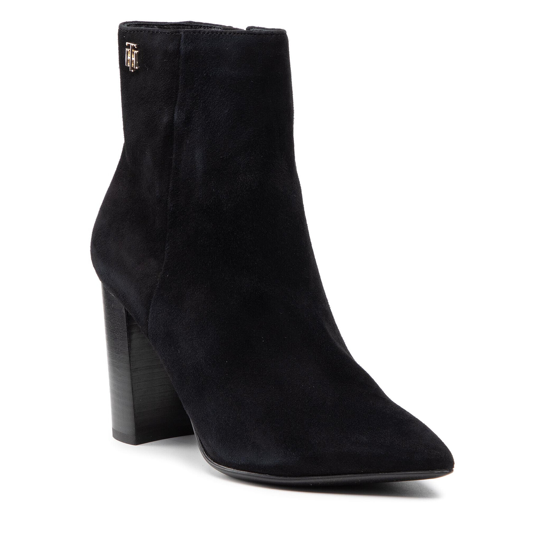 Tommy Hilfiger Боти Hardware Stud High Heel Boot FW0FW06002 Черен - Pepit.bg