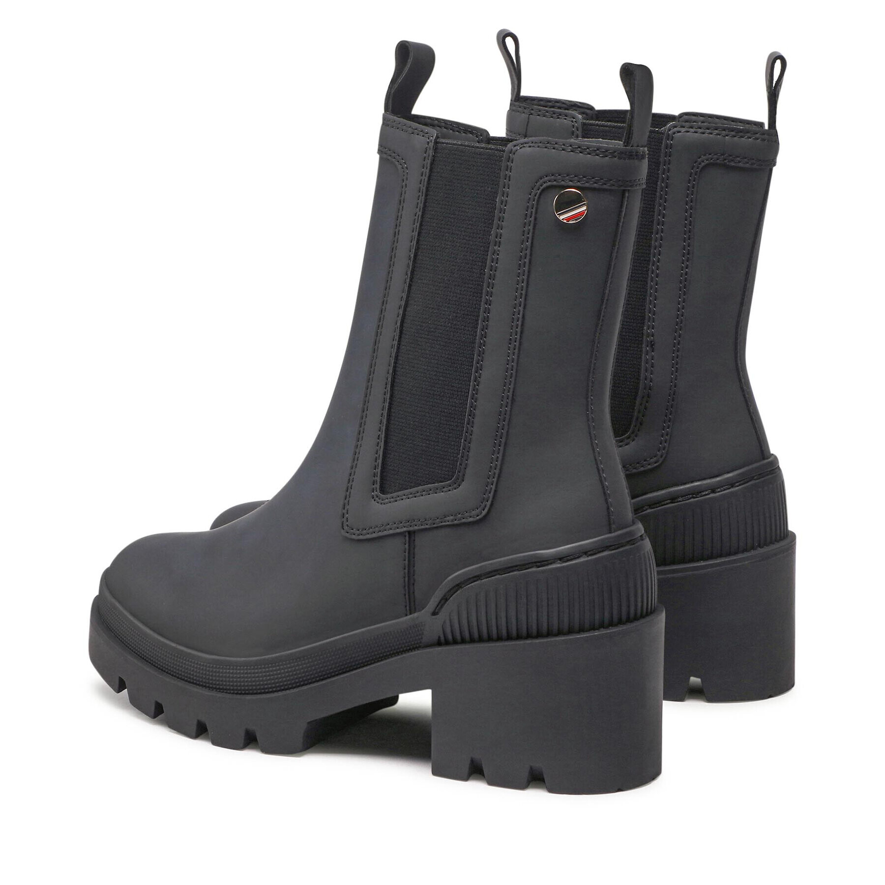 Tommy Hilfiger Боти Heeled Chelsey Boot Bio FW0FW06677 Черен - Pepit.bg