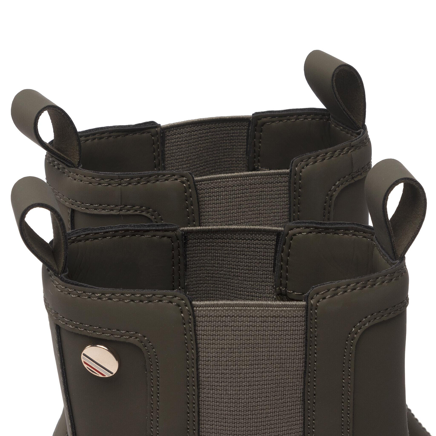 Tommy Hilfiger Боти Heeled Chelsey Boot Bio FW0FW06677 Каки - Pepit.bg