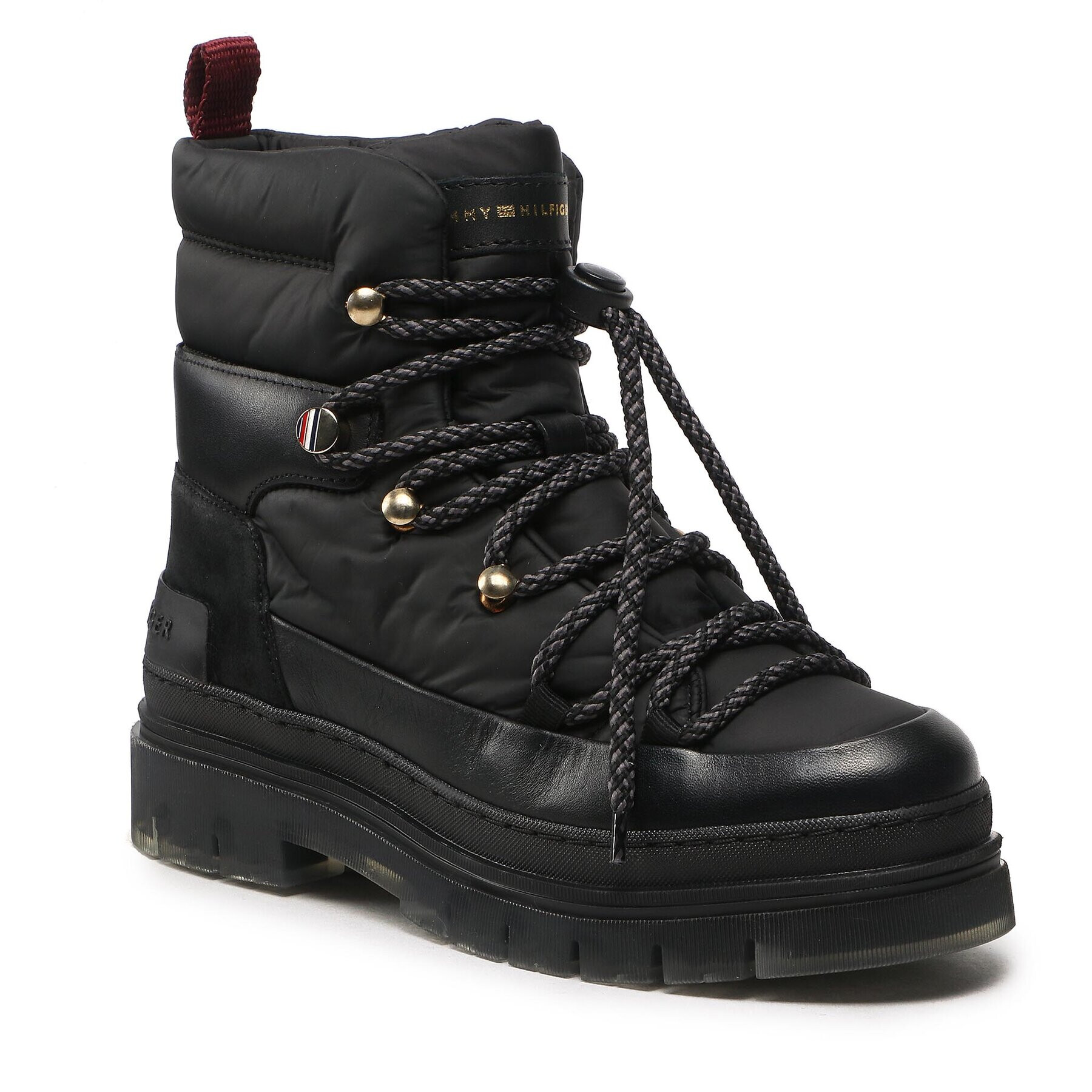 Tommy Hilfiger Боти Laced Outdoor Boot FW0FW06610 Черен - Pepit.bg