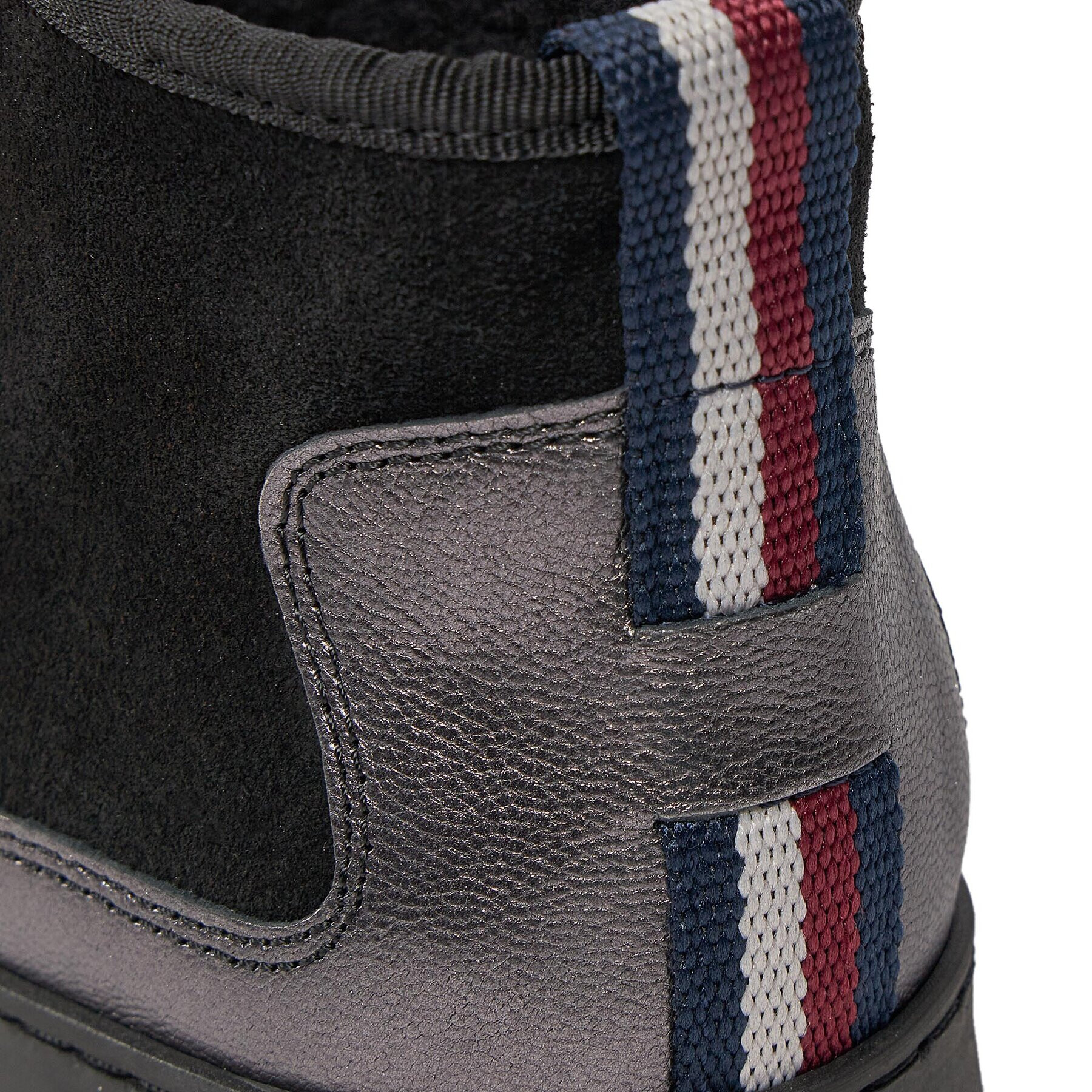 Tommy Hilfiger Боти Metallic Suede Snowboot FW0FW07850 Черен - Pepit.bg