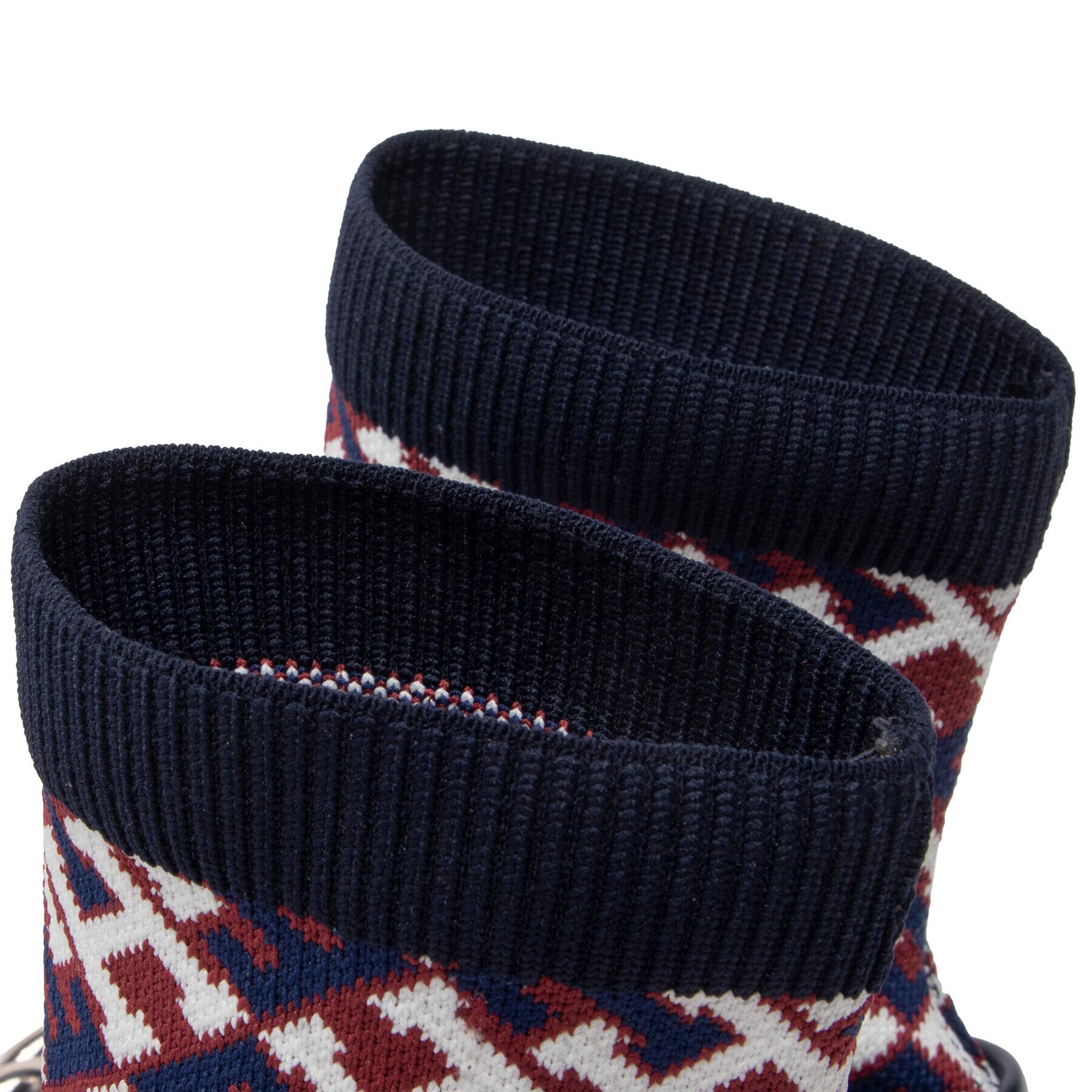 Tommy Hilfiger Боти Monogram Bootie FW0FW06823 Тъмносин - Pepit.bg