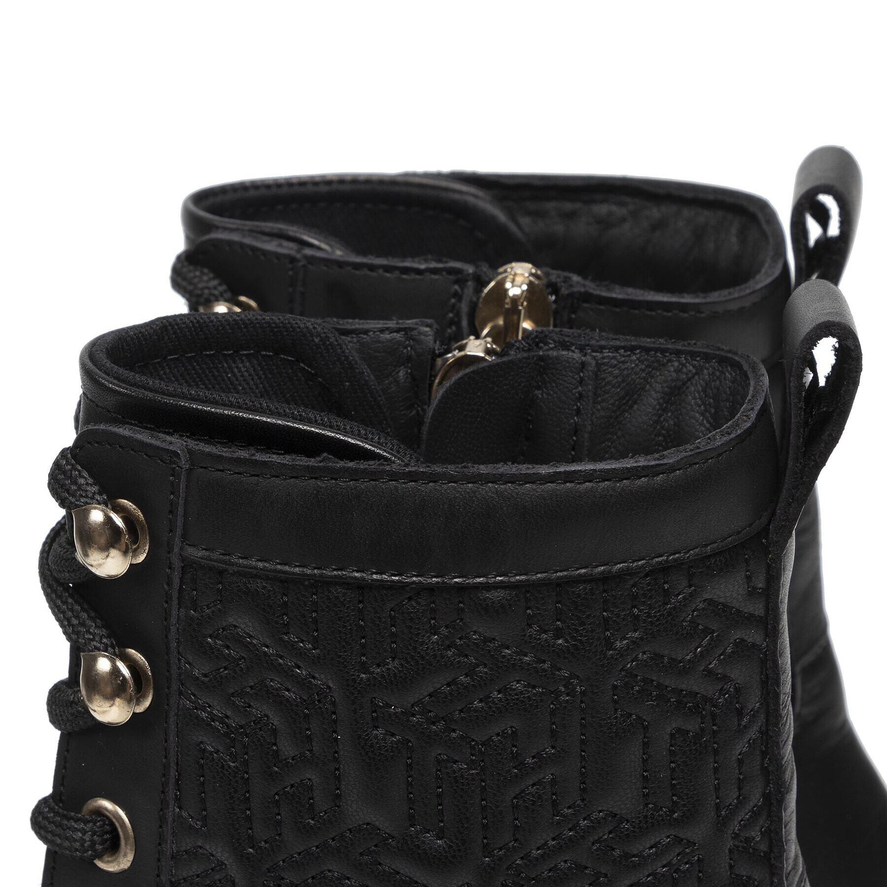Tommy Hilfiger Боти Monogram High Heel Boot FW0FW05997 Черен - Pepit.bg