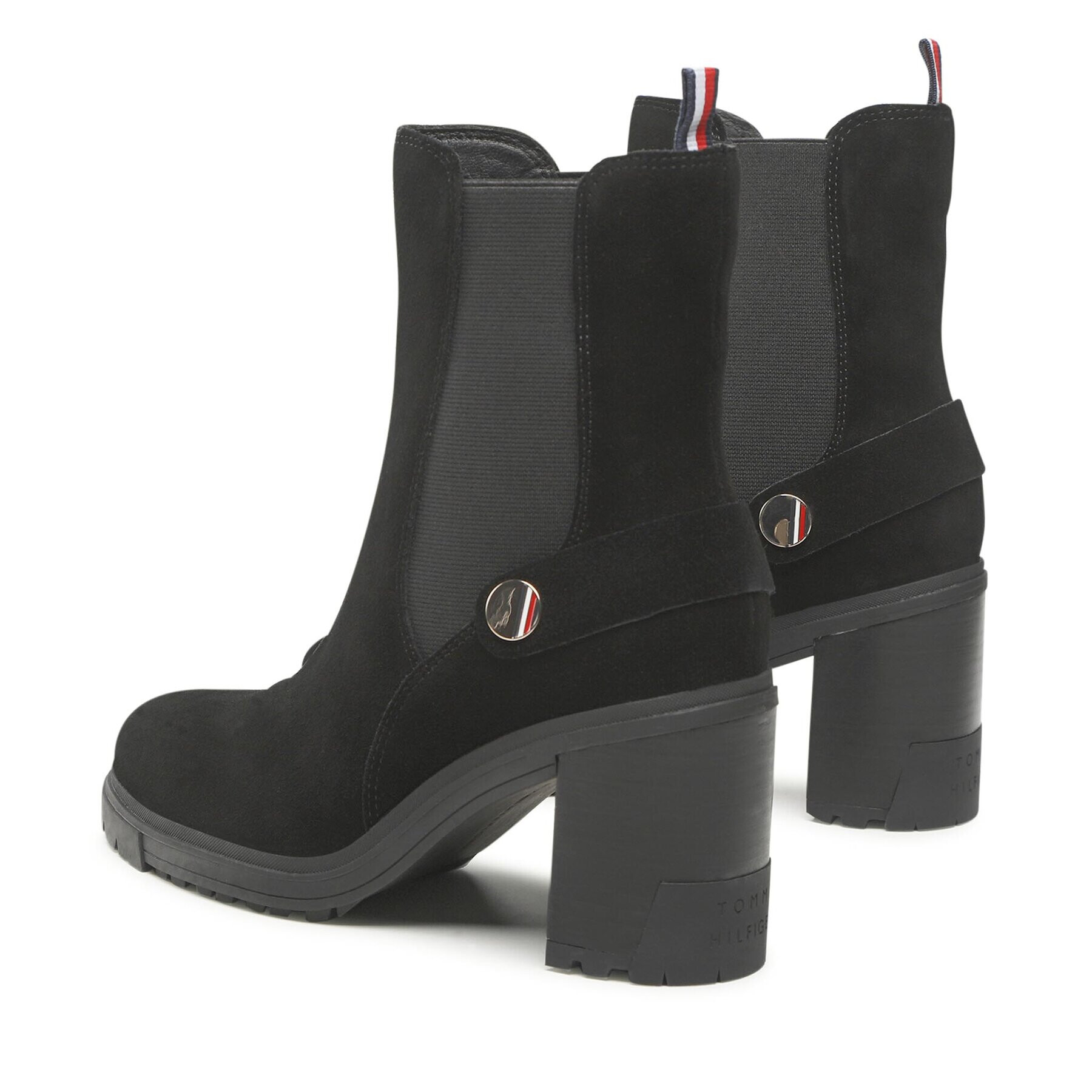 Tommy Hilfiger Боти Outdoor High Heel Boot FW0FW06739 Черен - Pepit.bg