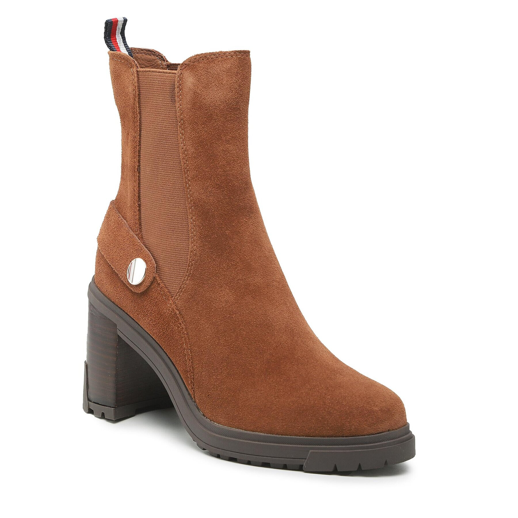 Tommy Hilfiger Боти Outdoor High Heel Boot FW0FW06739 Кафяв - Pepit.bg