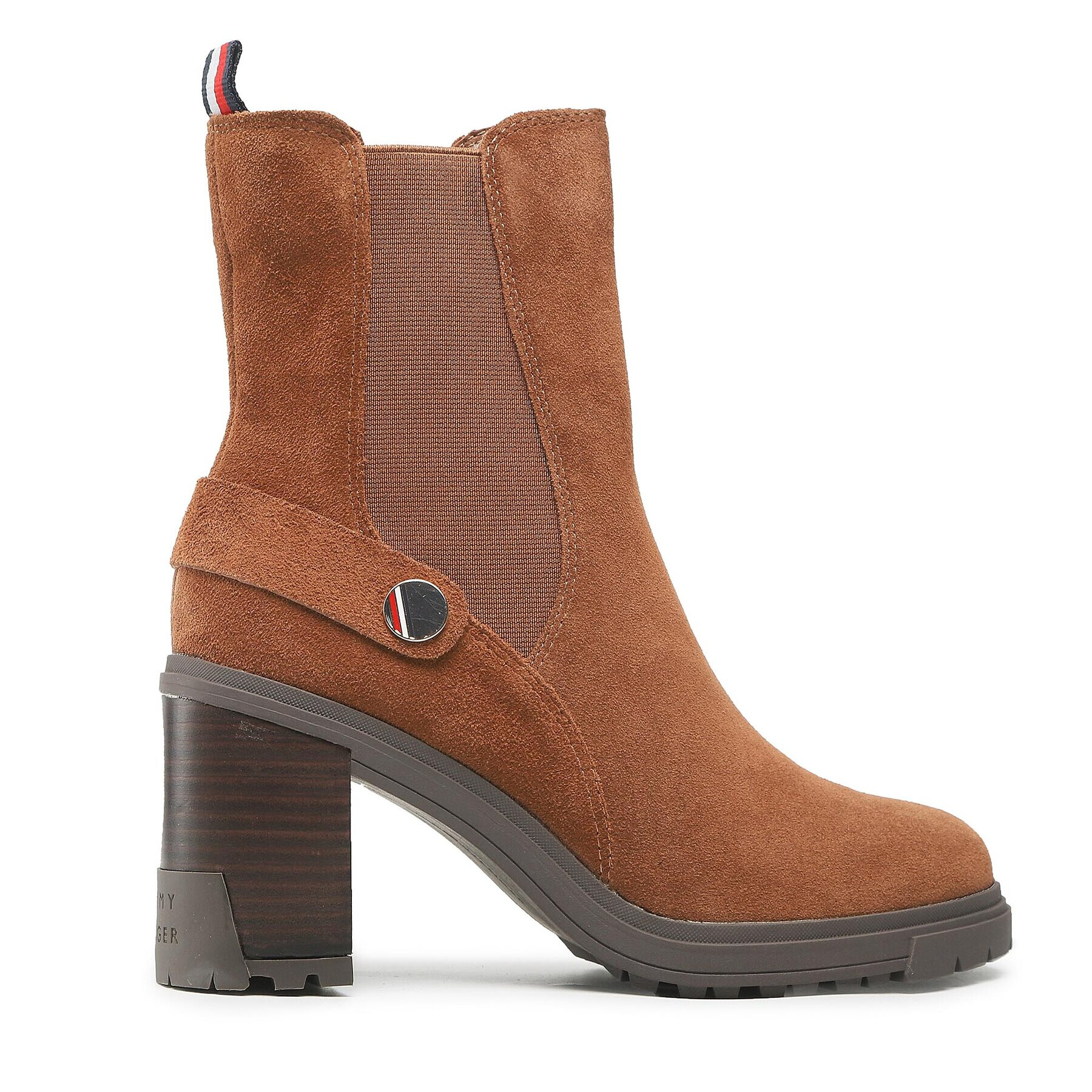 Tommy Hilfiger Боти Outdoor High Heel Boot FW0FW06739 Кафяв - Pepit.bg