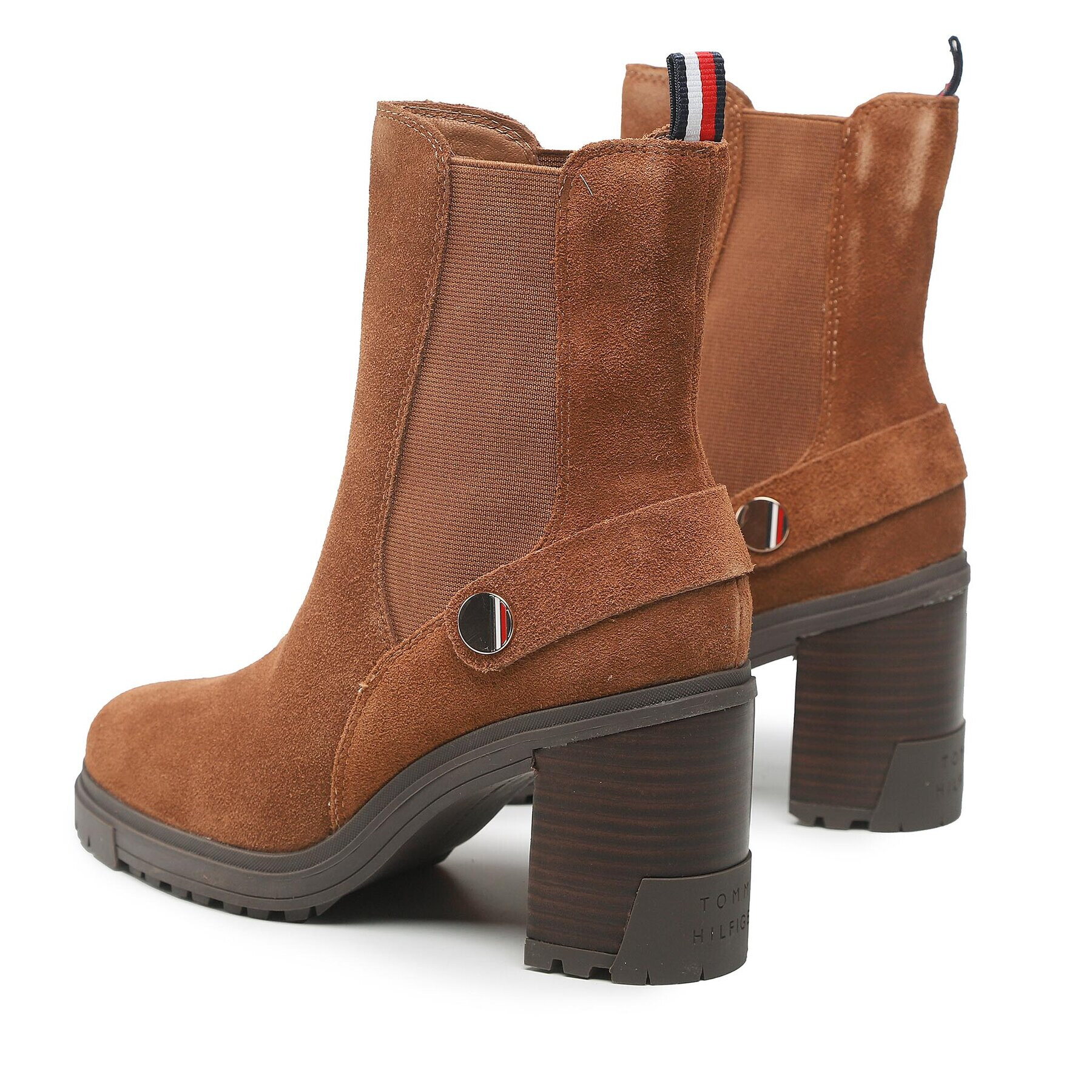 Tommy Hilfiger Боти Outdoor High Heel Boot FW0FW06739 Кафяв - Pepit.bg