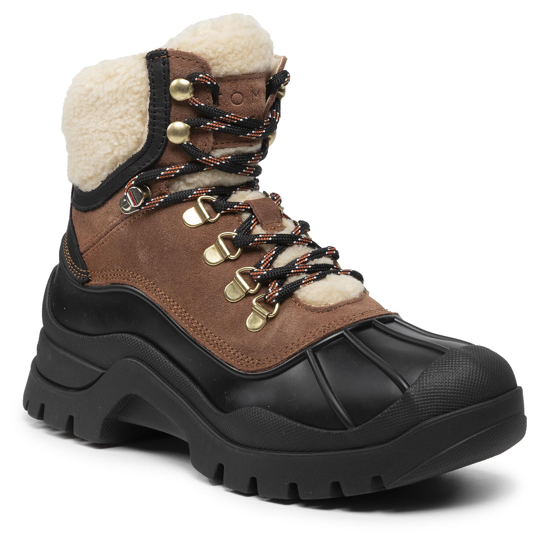 Tommy Hilfiger Боти Outdoor Warmlined Boot FW0FW06007 Кафяв - Pepit.bg