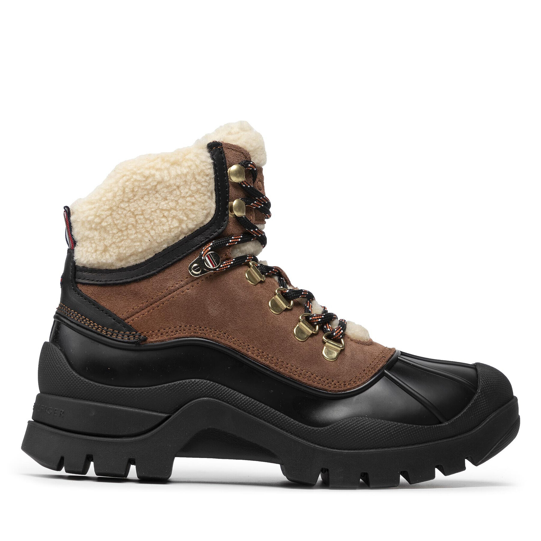 Tommy Hilfiger Боти Outdoor Warmlined Boot FW0FW06007 Кафяв - Pepit.bg