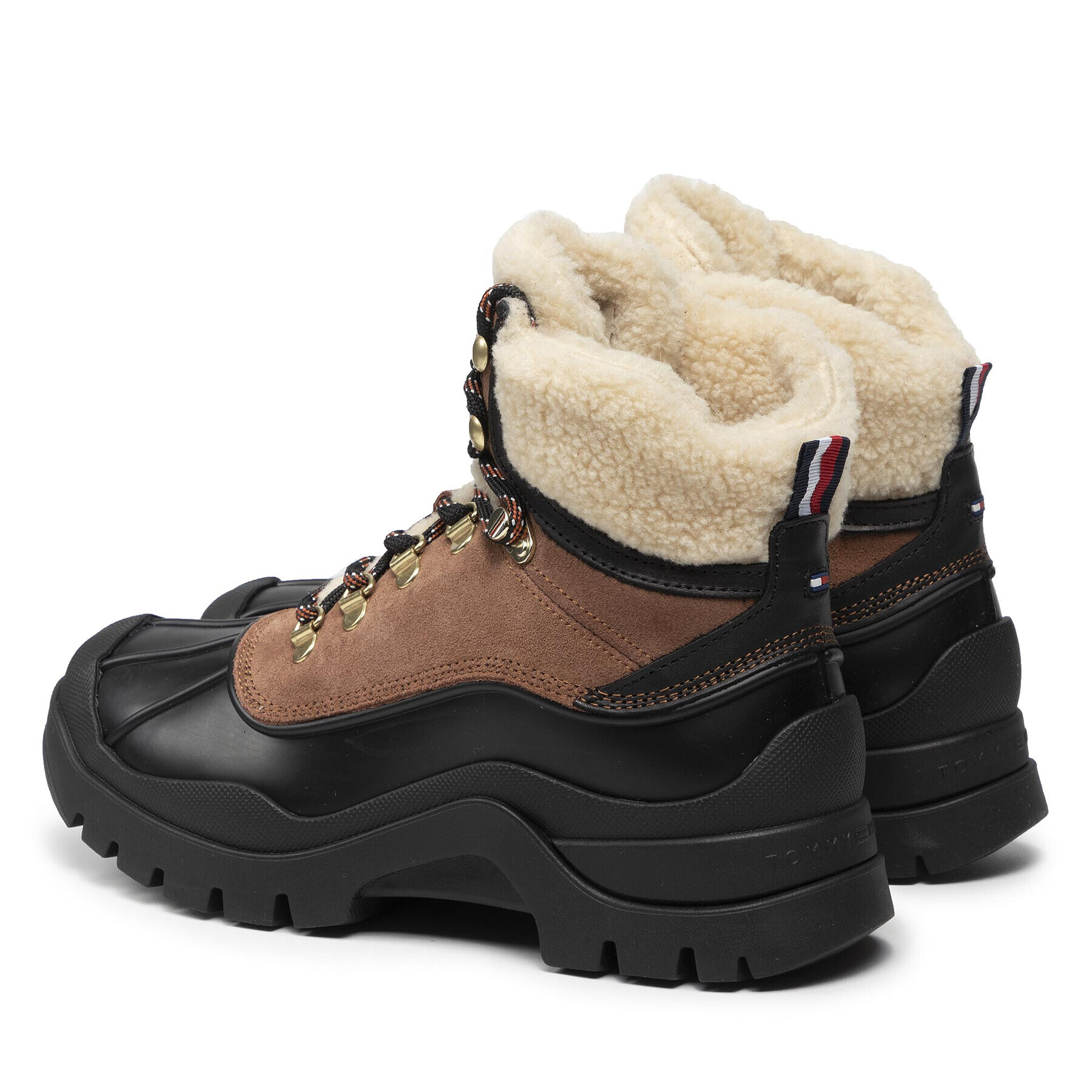 Tommy Hilfiger Боти Outdoor Warmlined Boot FW0FW06007 Кафяв - Pepit.bg