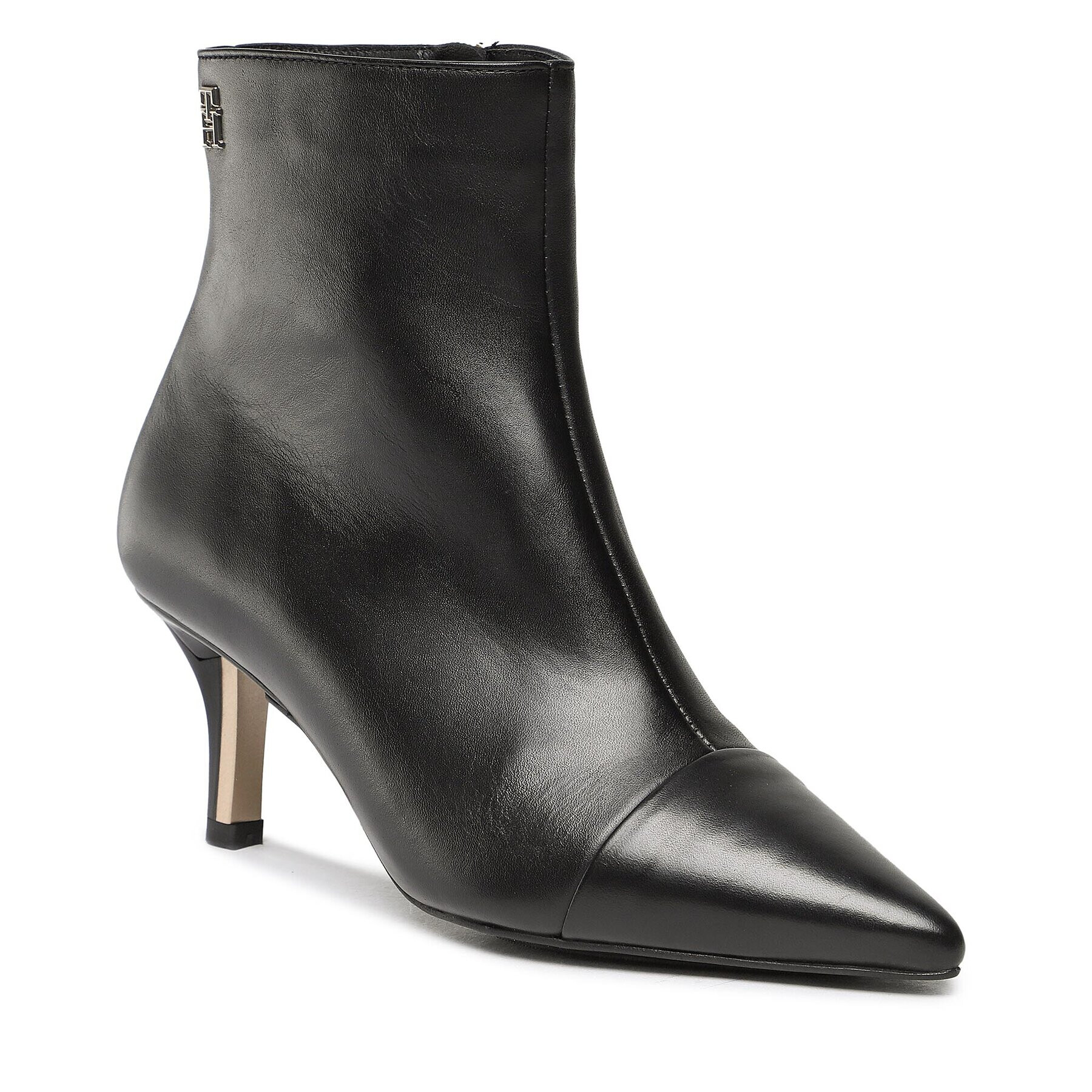 Tommy Hilfiger Боти Pointy Heel Boot FW0FW06837 Черен - Pepit.bg