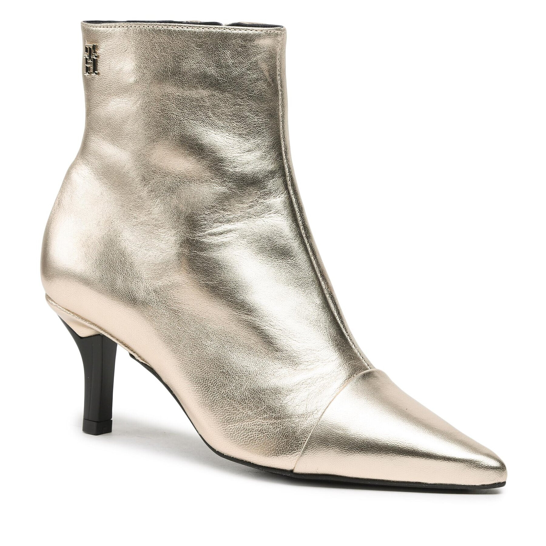Tommy Hilfiger Боти Pointy Heel Boot FW0FW07048 Златист - Pepit.bg