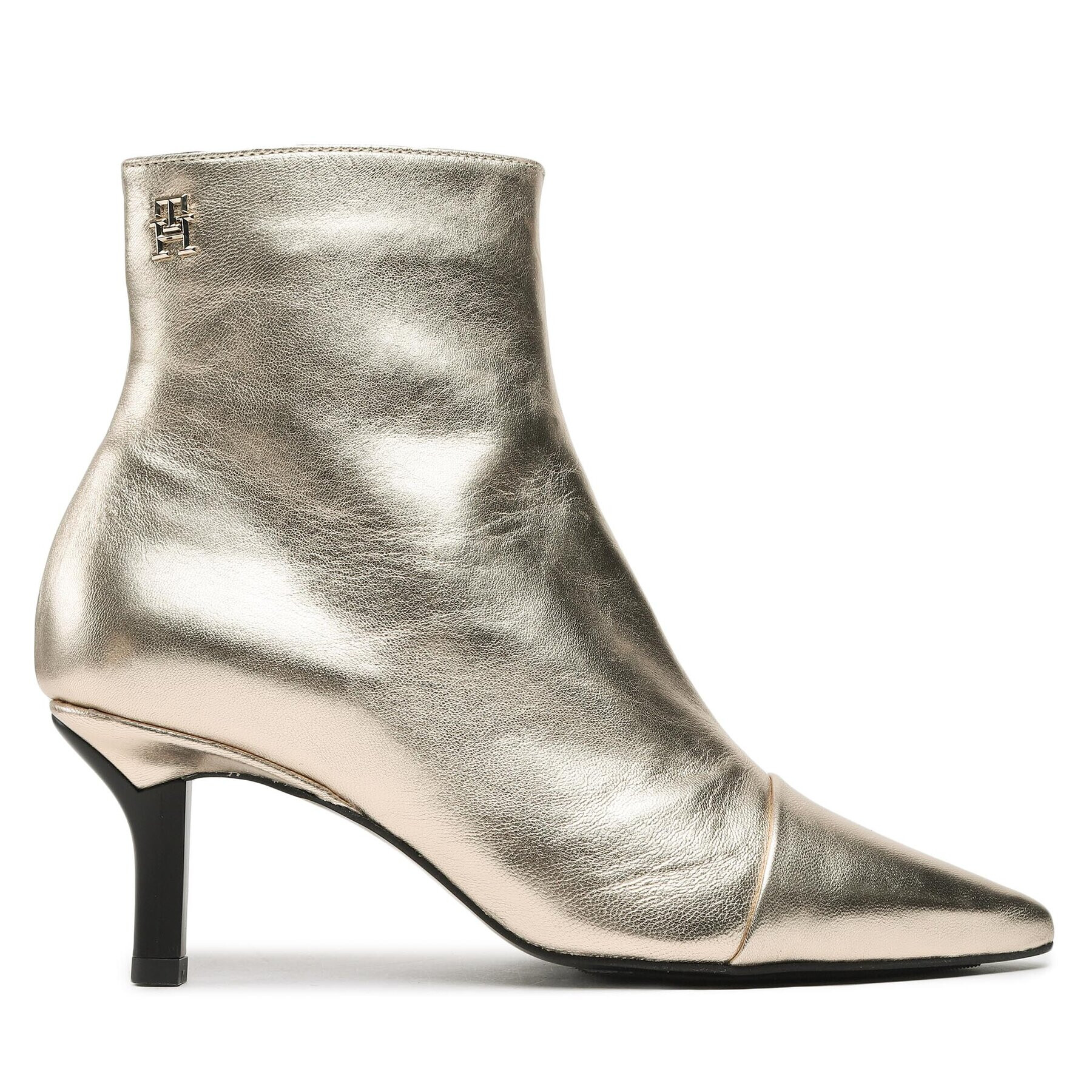 Tommy Hilfiger Боти Pointy Heel Boot FW0FW07048 Златист - Pepit.bg