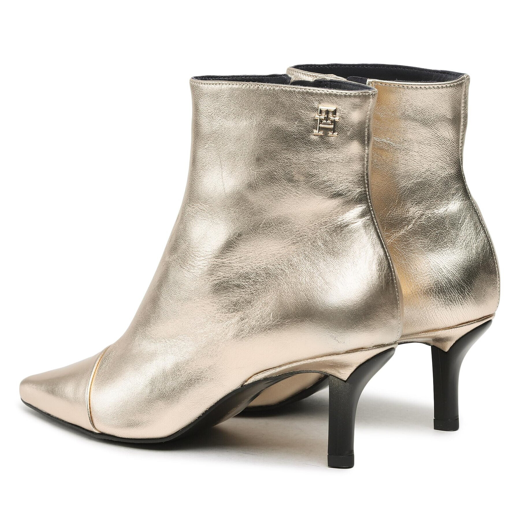 Tommy Hilfiger Боти Pointy Heel Boot FW0FW07048 Златист - Pepit.bg