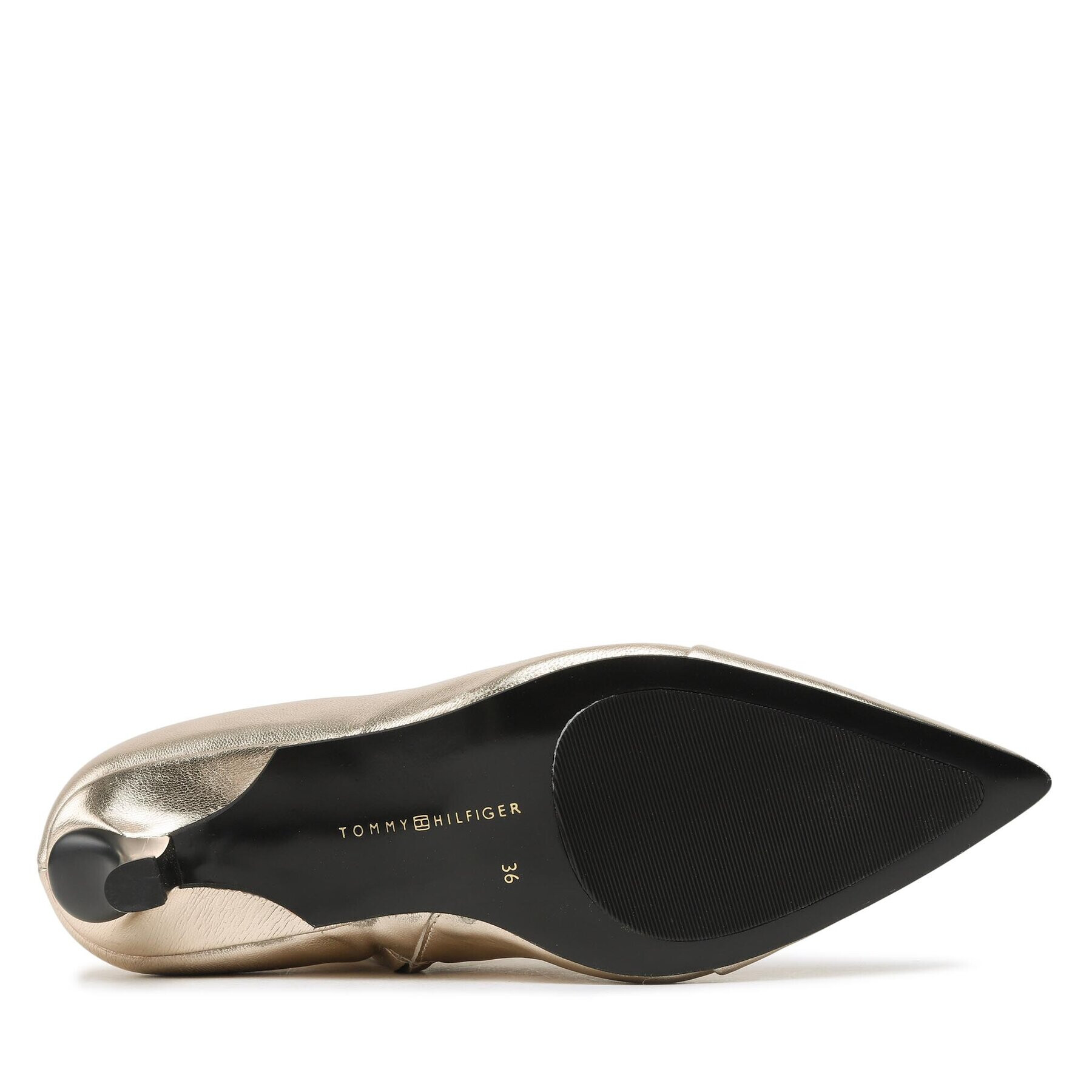 Tommy Hilfiger Боти Pointy Heel Boot FW0FW07048 Златист - Pepit.bg