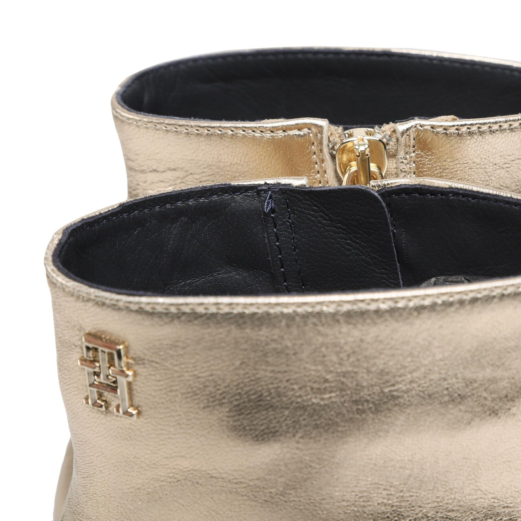 Tommy Hilfiger Боти Pointy Heel Boot FW0FW07048 Златист - Pepit.bg
