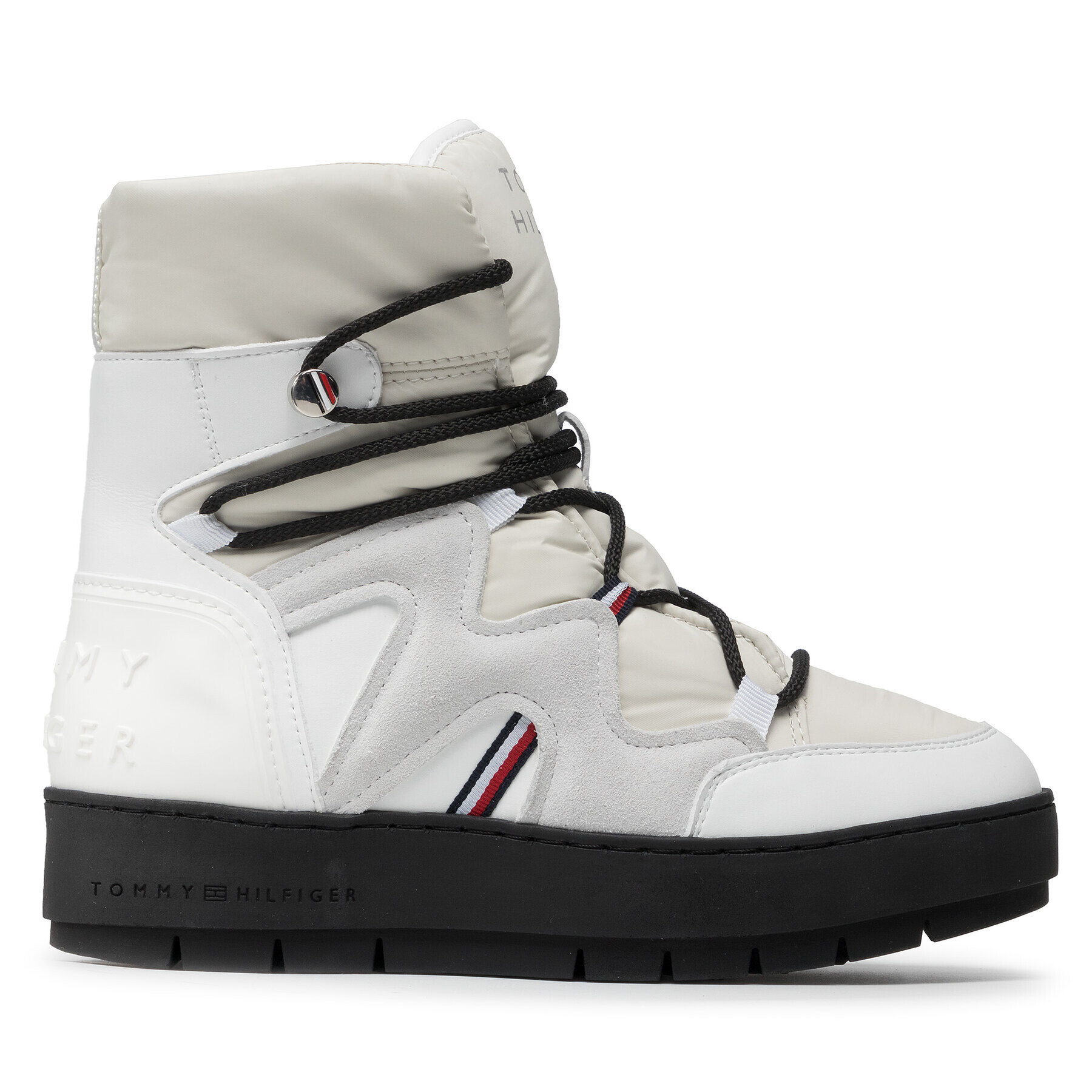 Tommy Hilfiger Боти Snowboot FW0FW06052 Бял - Pepit.bg