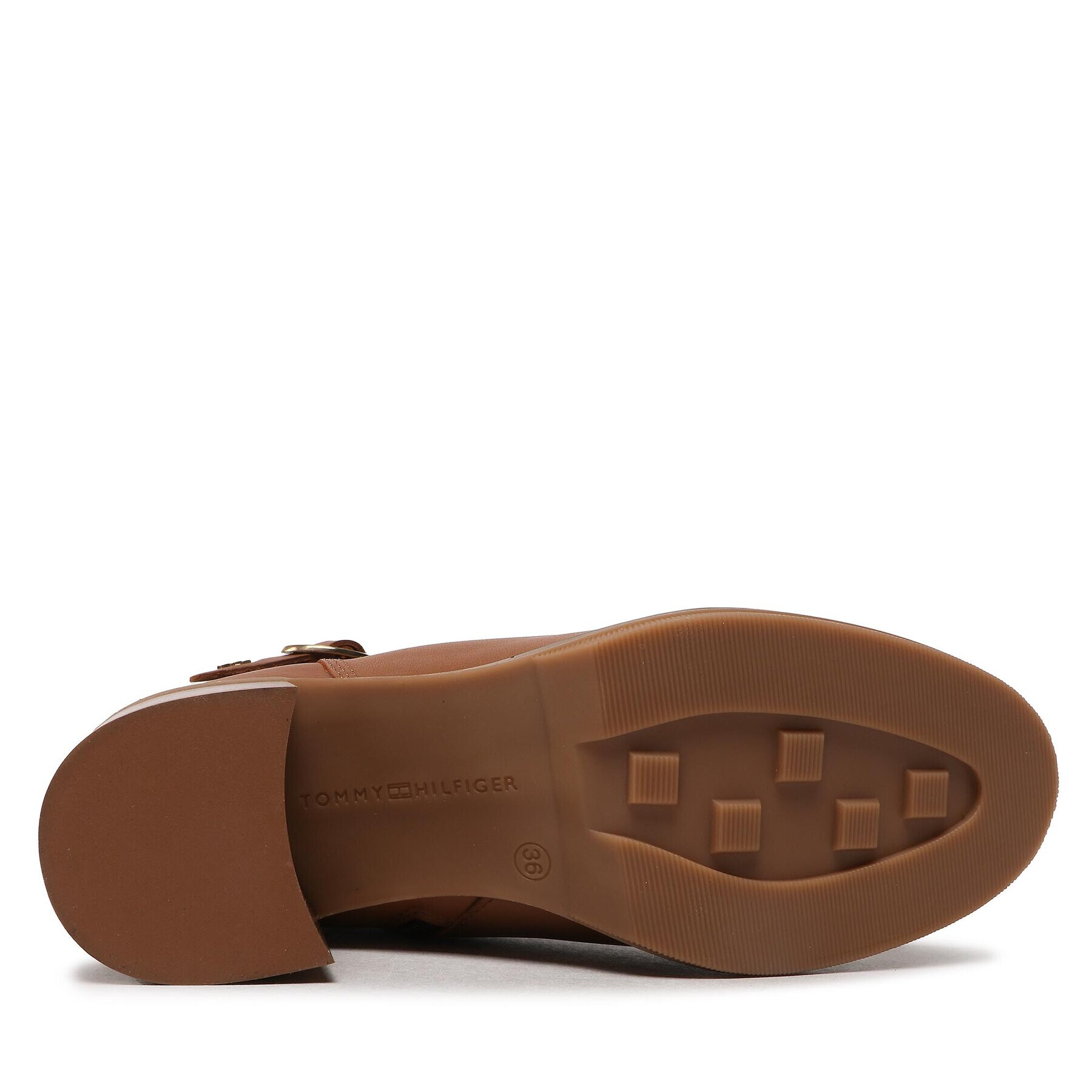 Tommy Hilfiger Боти Th Belt Heeled Boot FW0FW06766 Кафяв - Pepit.bg