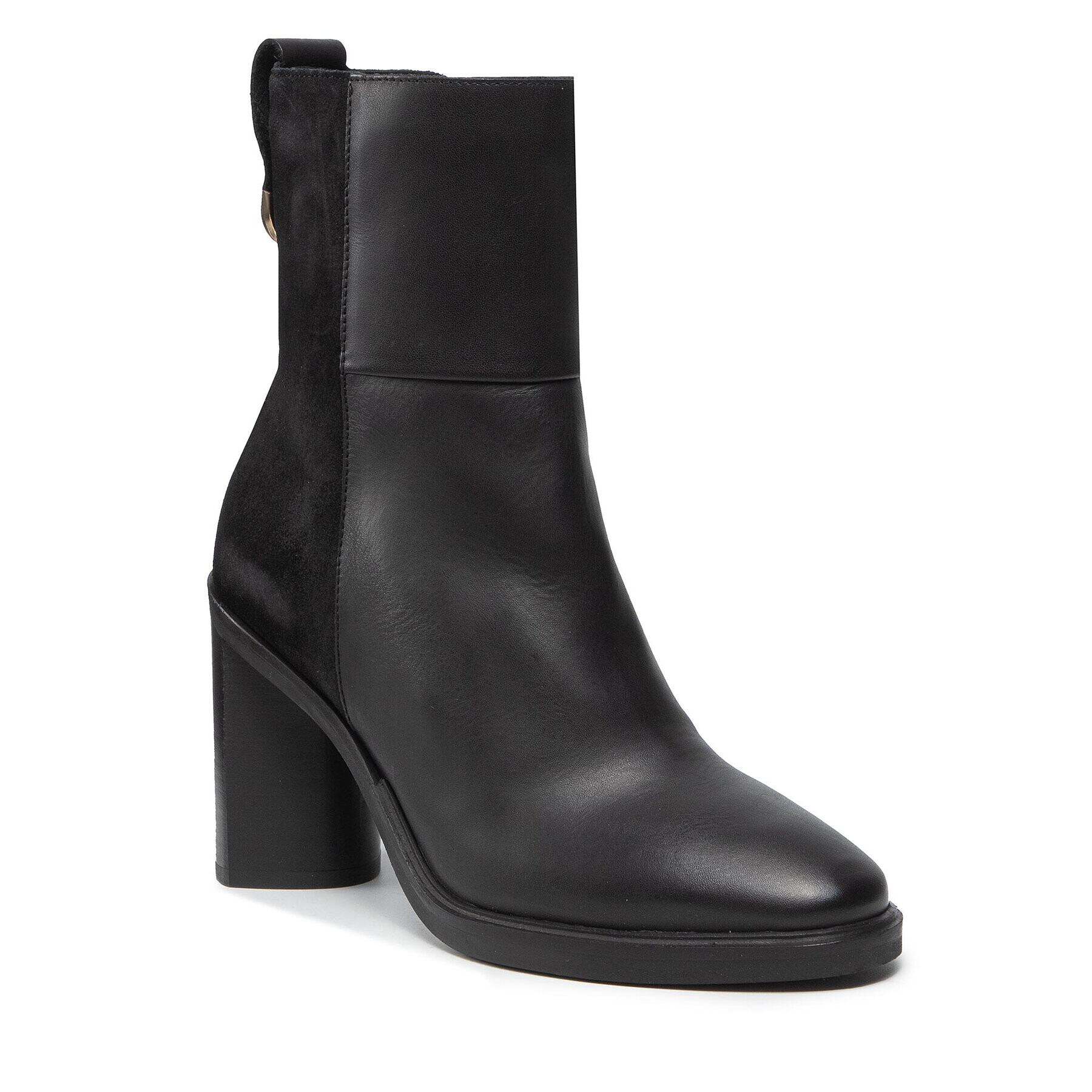 Tommy Hilfiger Боти Th Hardware High Heel Boot FW0FW06044 Черен - Pepit.bg