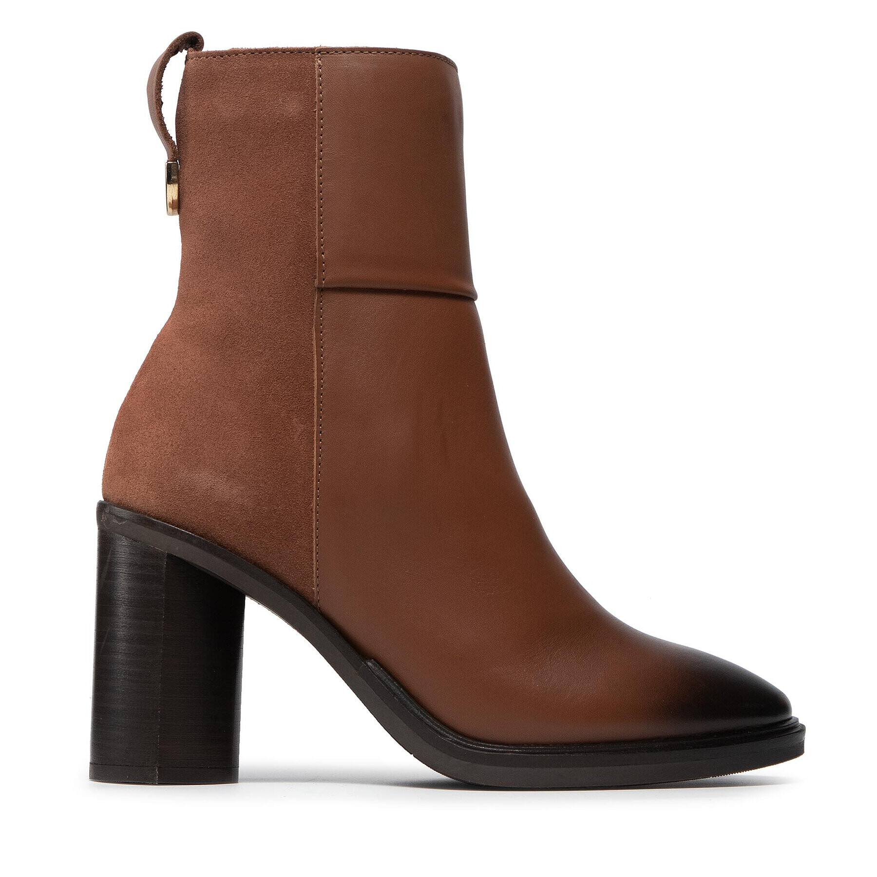 Tommy Hilfiger Боти Th Hardware High Heel Boot FW0FW06044 Кафяв - Pepit.bg