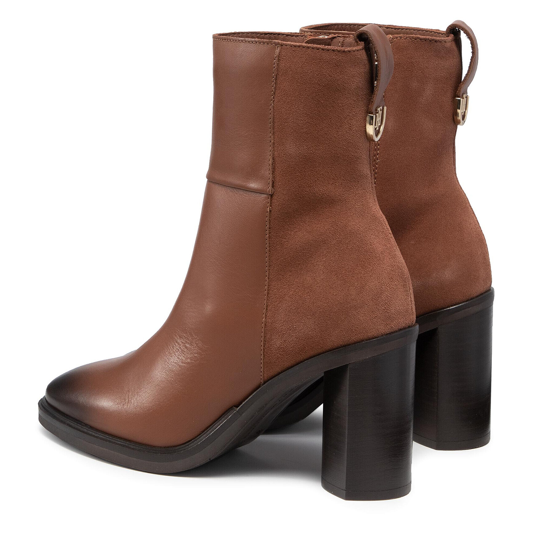 Tommy Hilfiger Боти Th Hardware High Heel Boot FW0FW06044 Кафяв - Pepit.bg