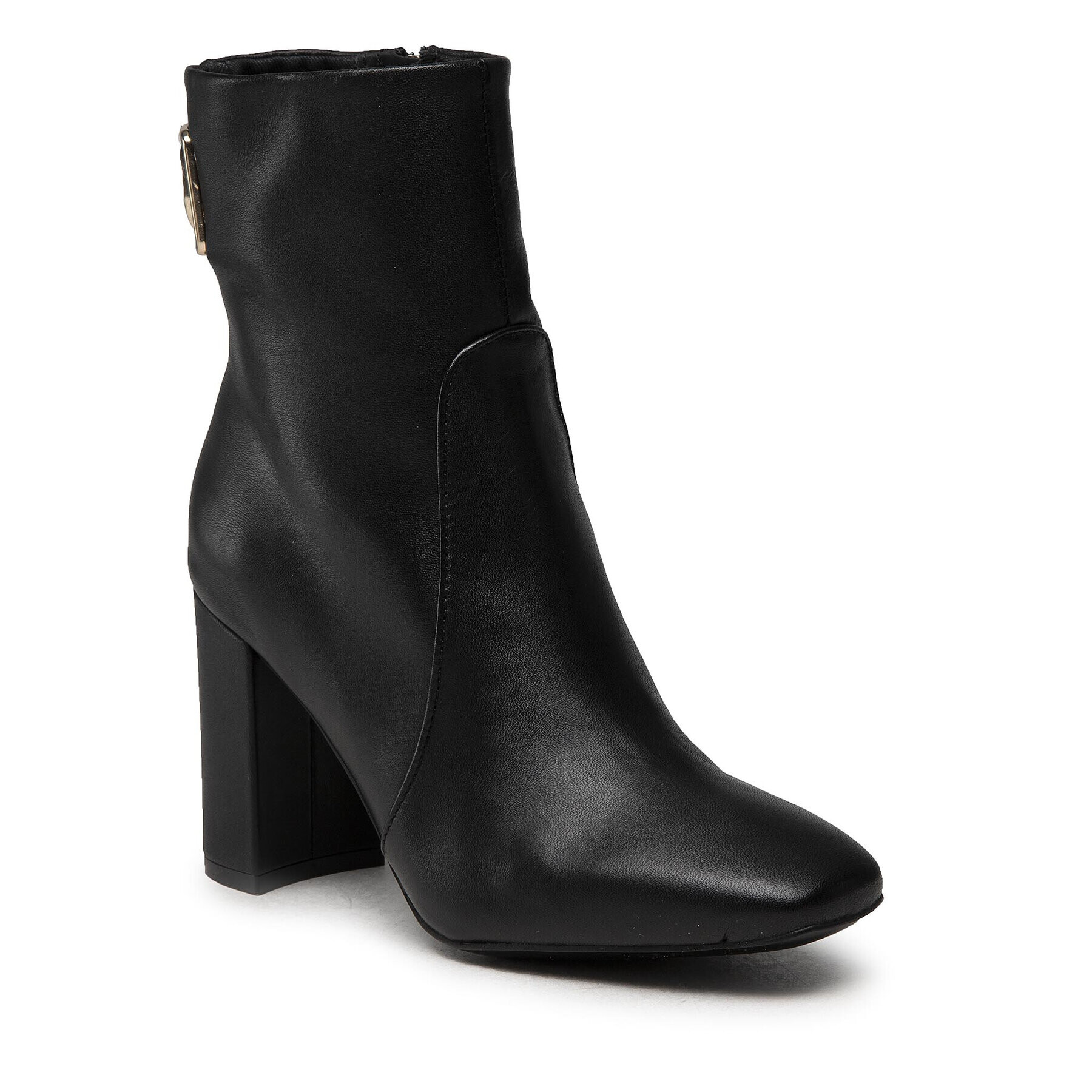 Tommy Hilfiger Боти Th Hardware High Heel Bootie FW0FW06058 Черен - Pepit.bg